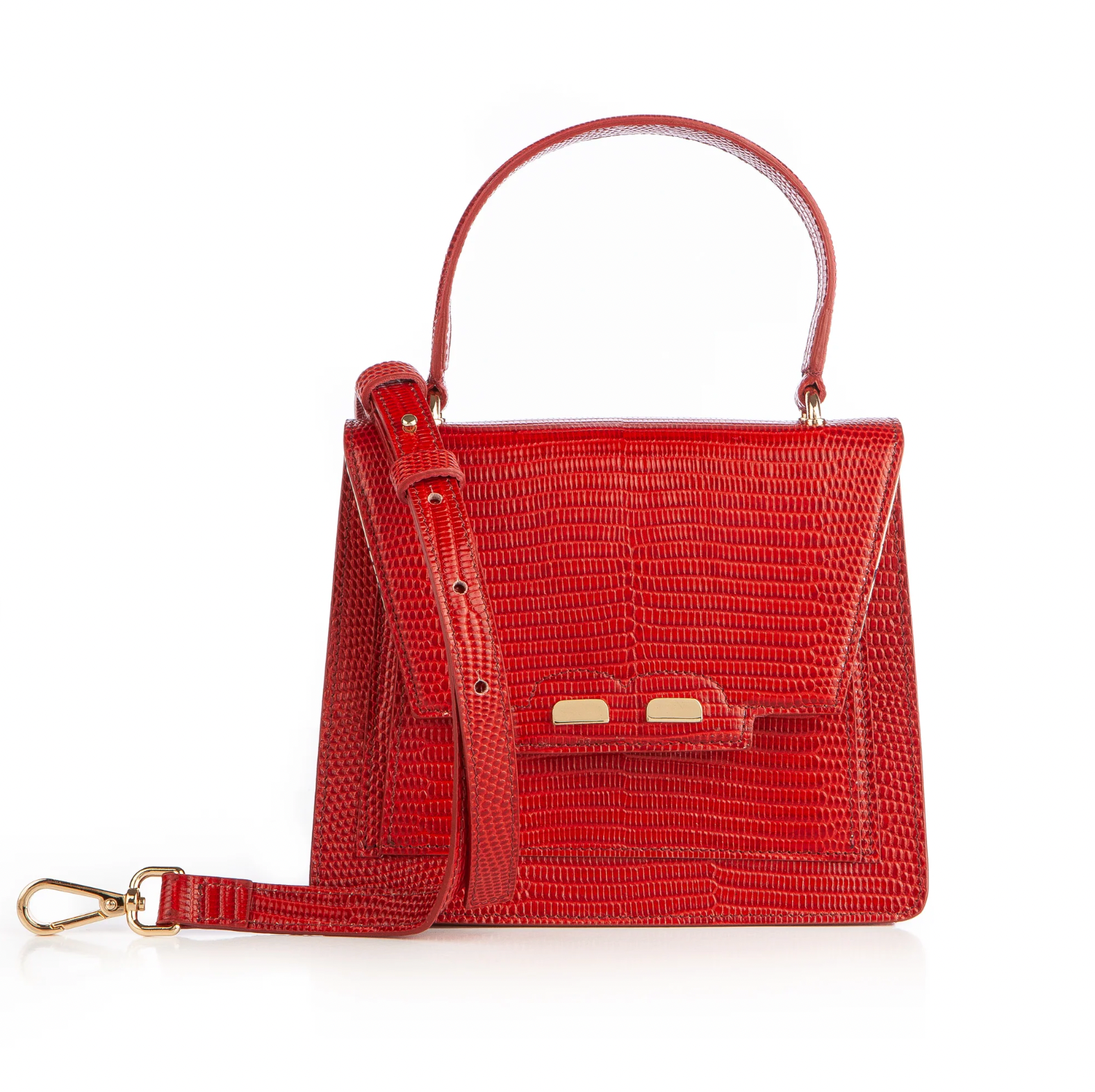 The Isabel Bag - Red Lizard