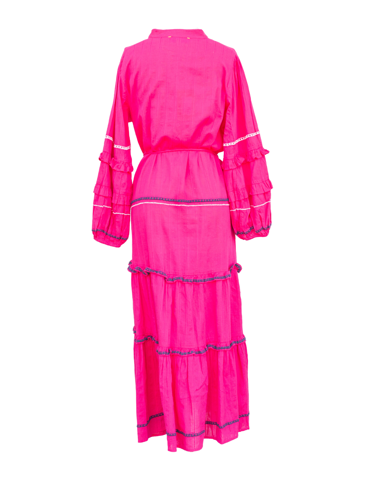 Pheobe Cotton Dress - Berry Pink