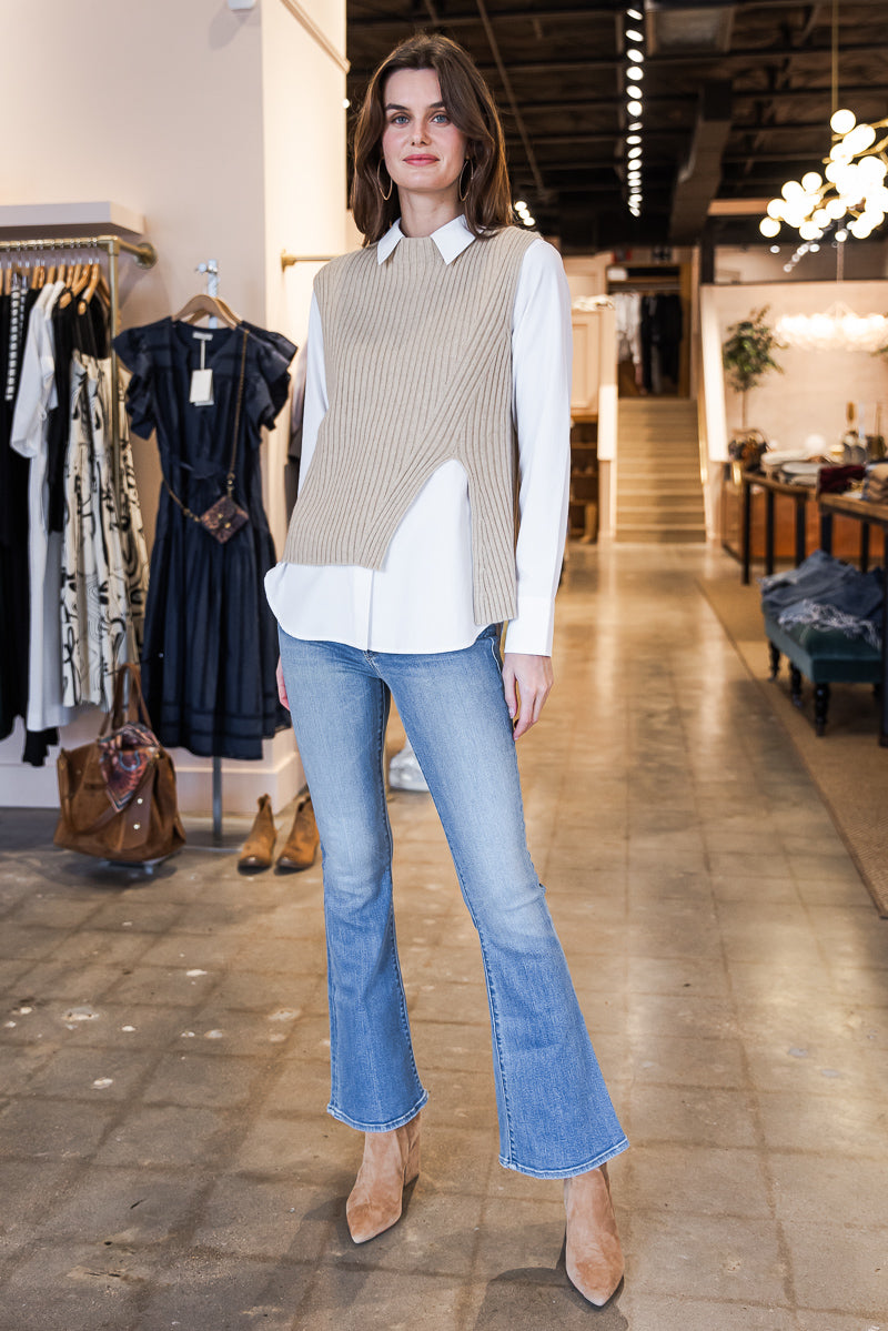 Louise Sweater - Oatmeal Cashmere