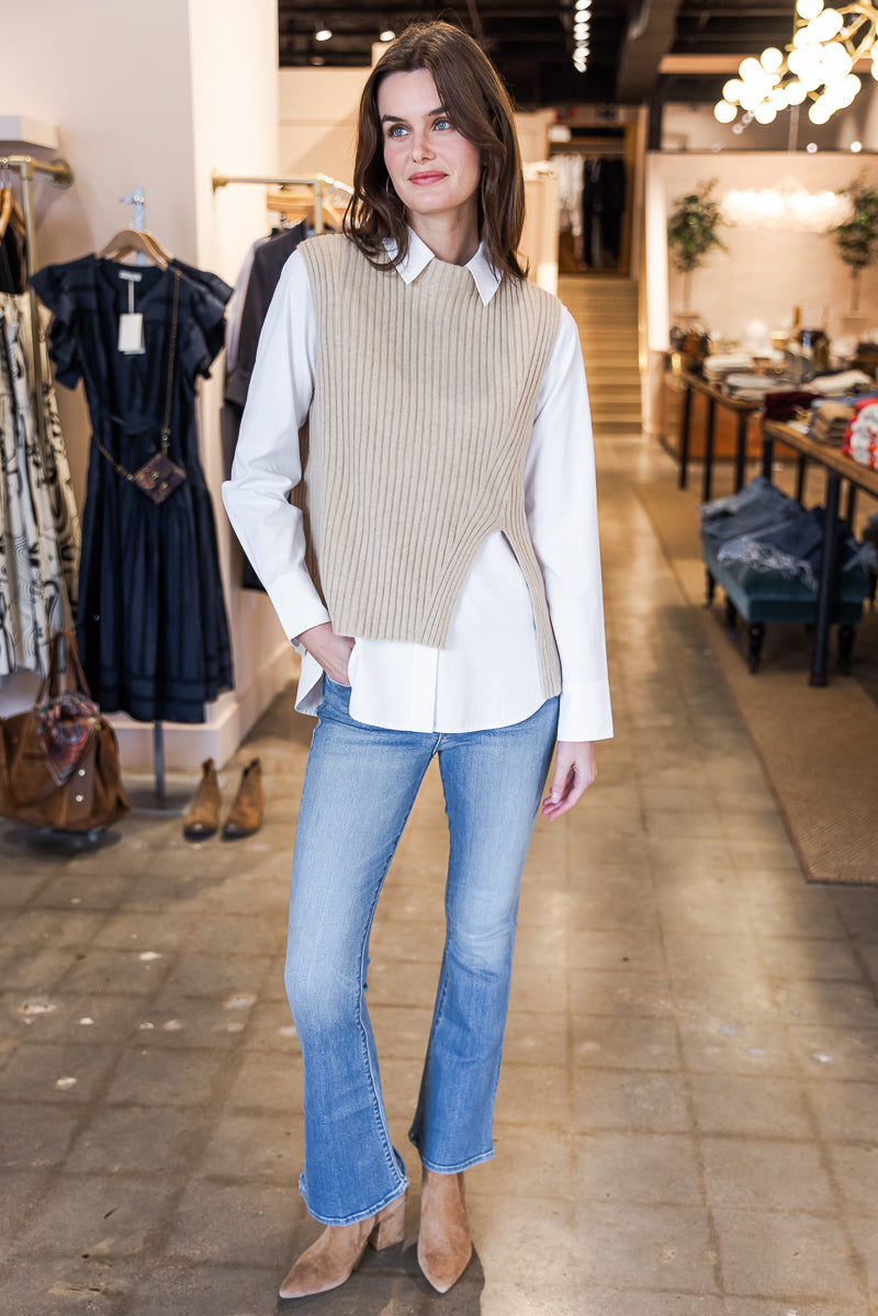 Louise Sweater - Oatmeal Cashmere