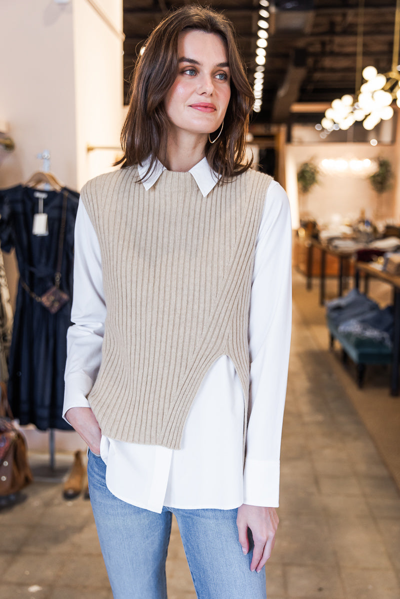 Louise Sweater - Oatmeal Cashmere