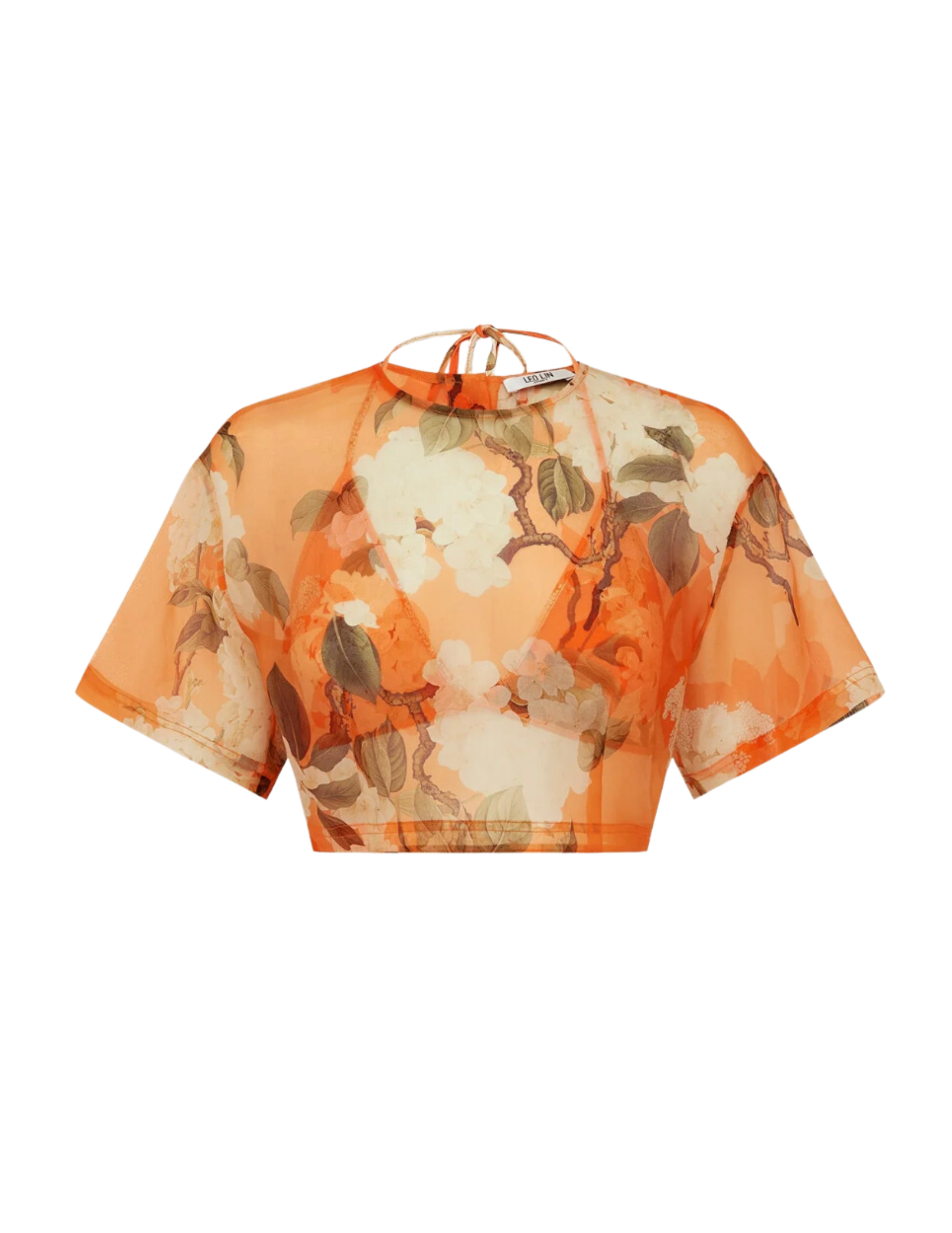 Indie Sleeve Top - Hydrangea Tangerine