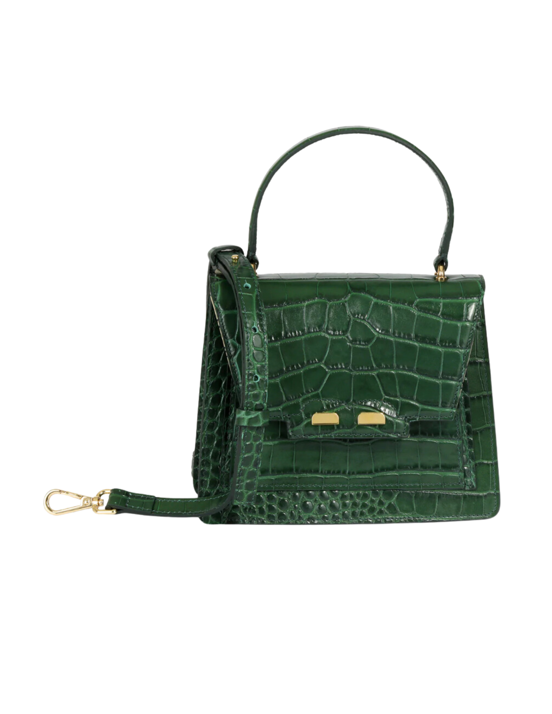 The Isabel Bag - Military Croc