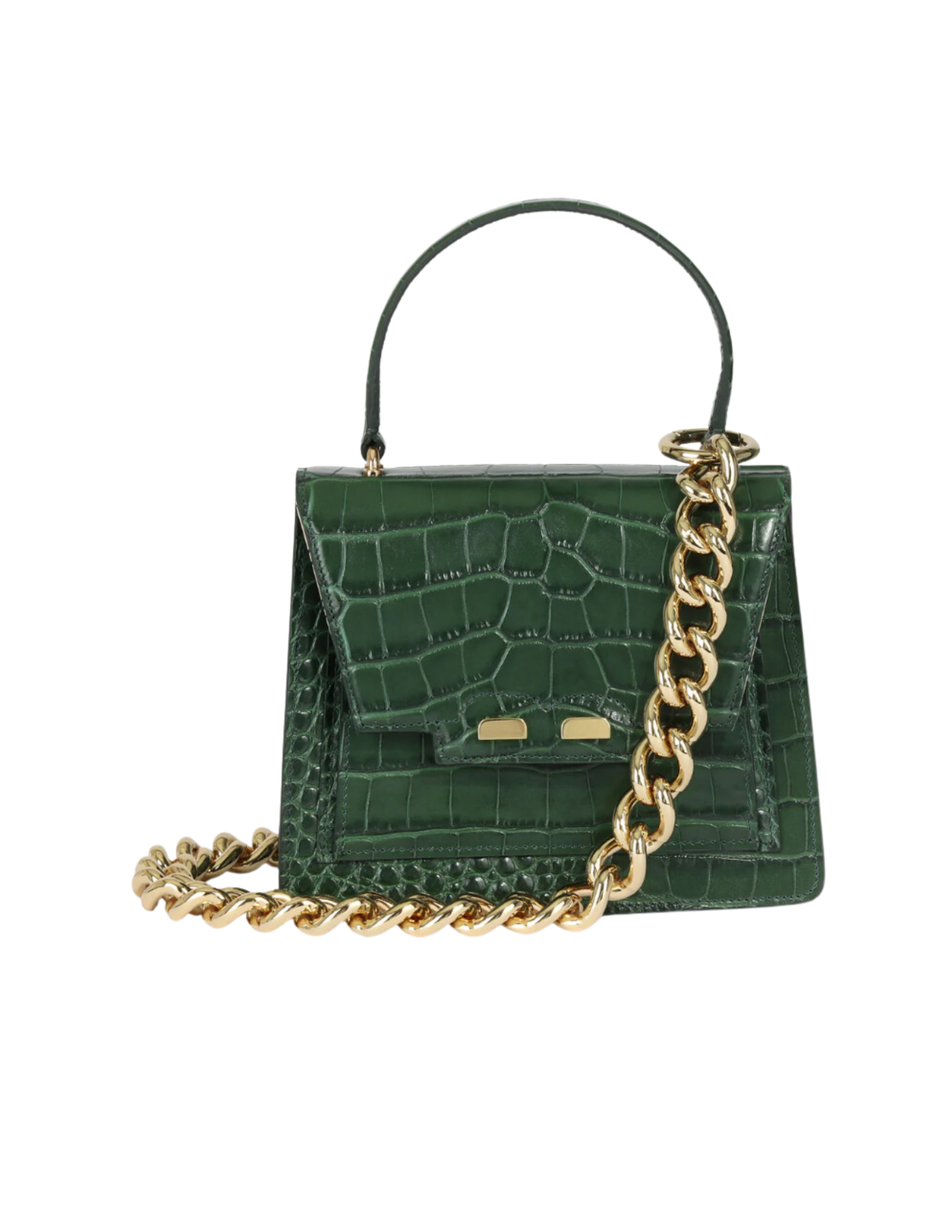 The Isabel Bag - Military Croc