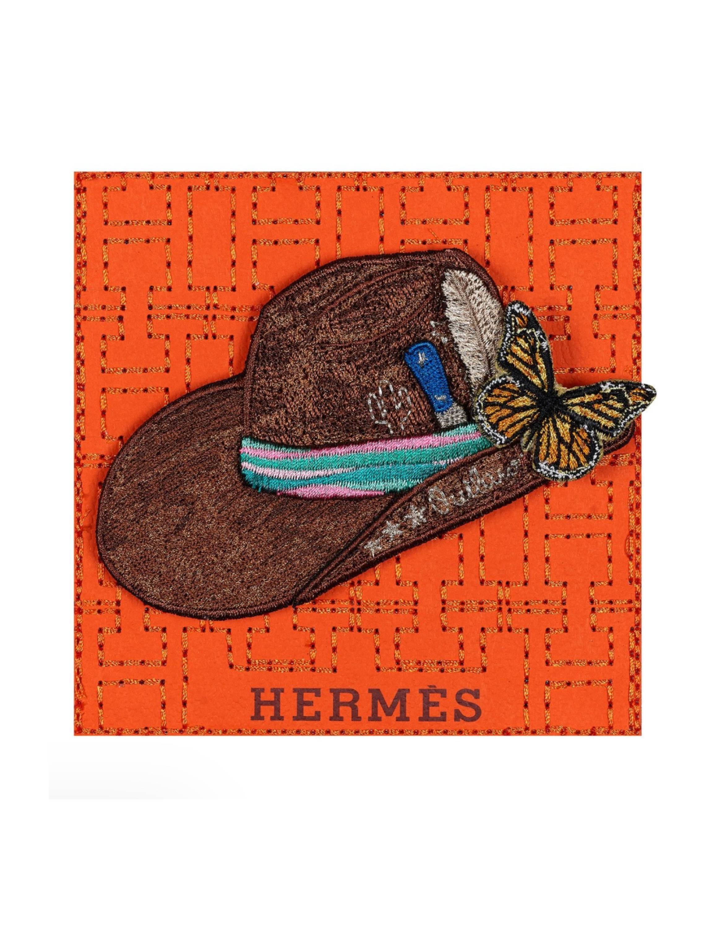 Petite Orange Hermes Aspen Hat (SWP27)