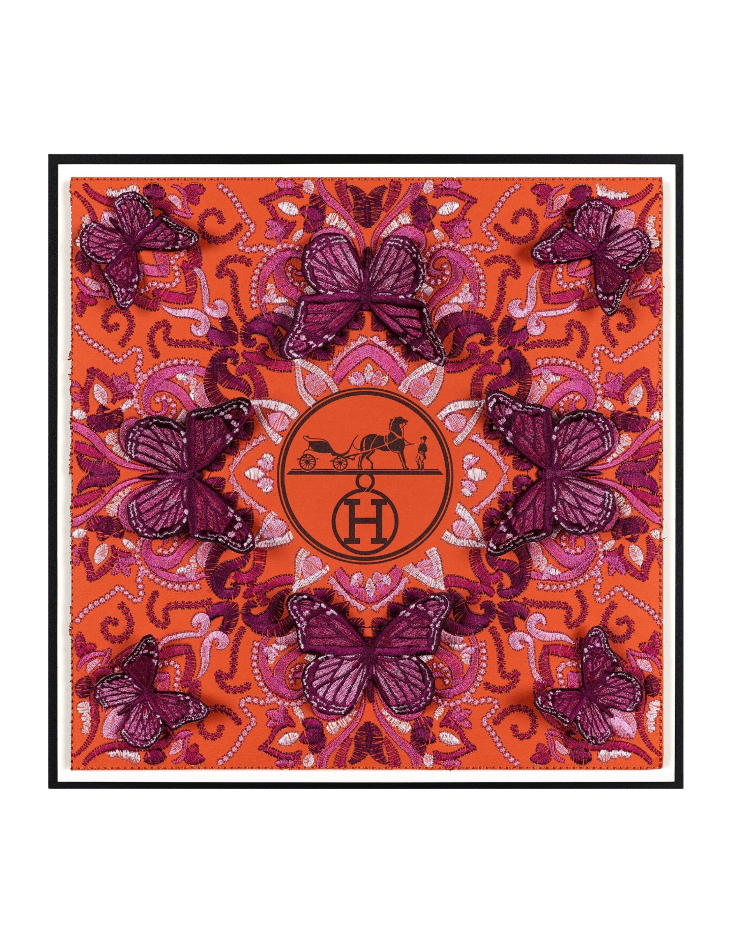 Medium Orange Hermes Symmetry Butterflies (SWM12)