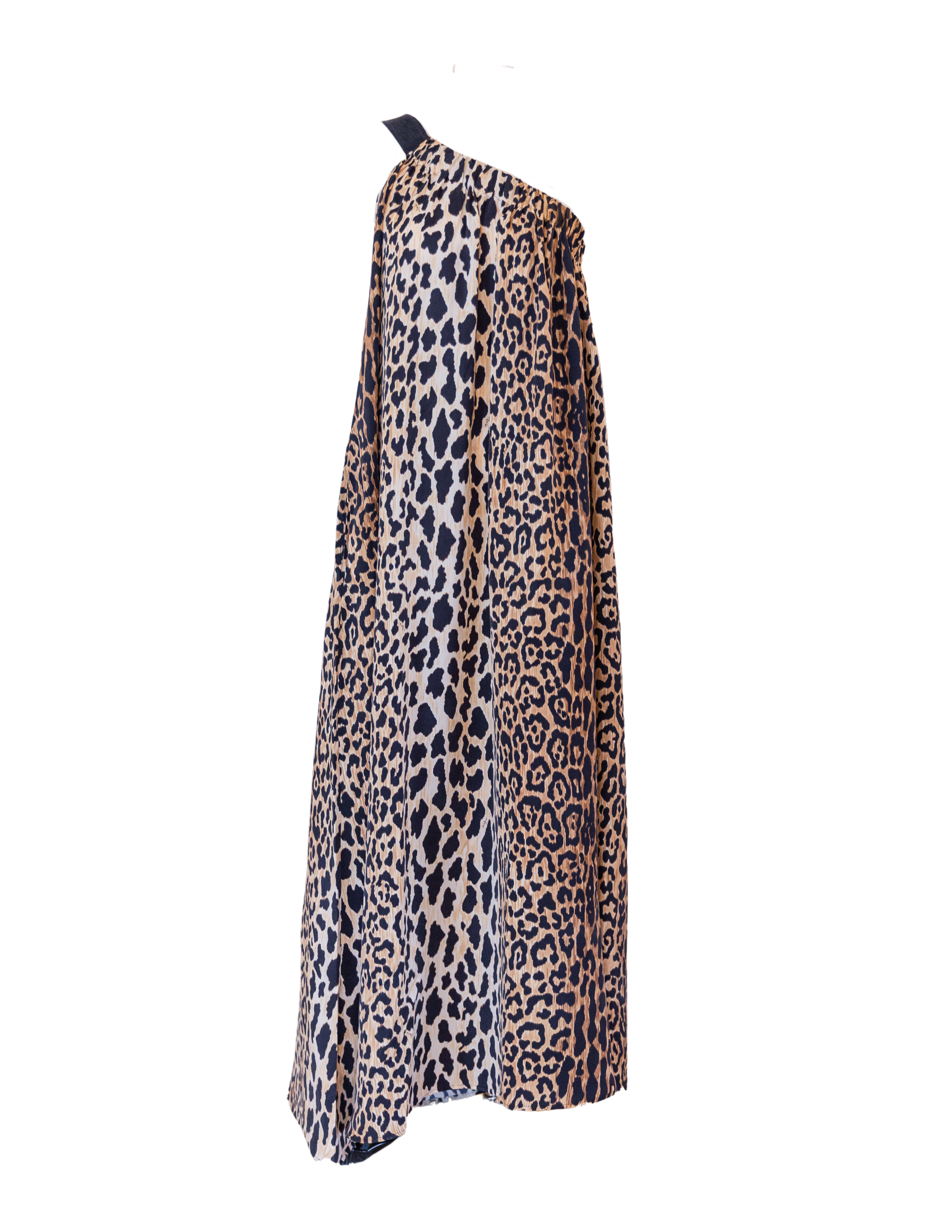 Mystique Ella One Shoulder Dress-Leopard