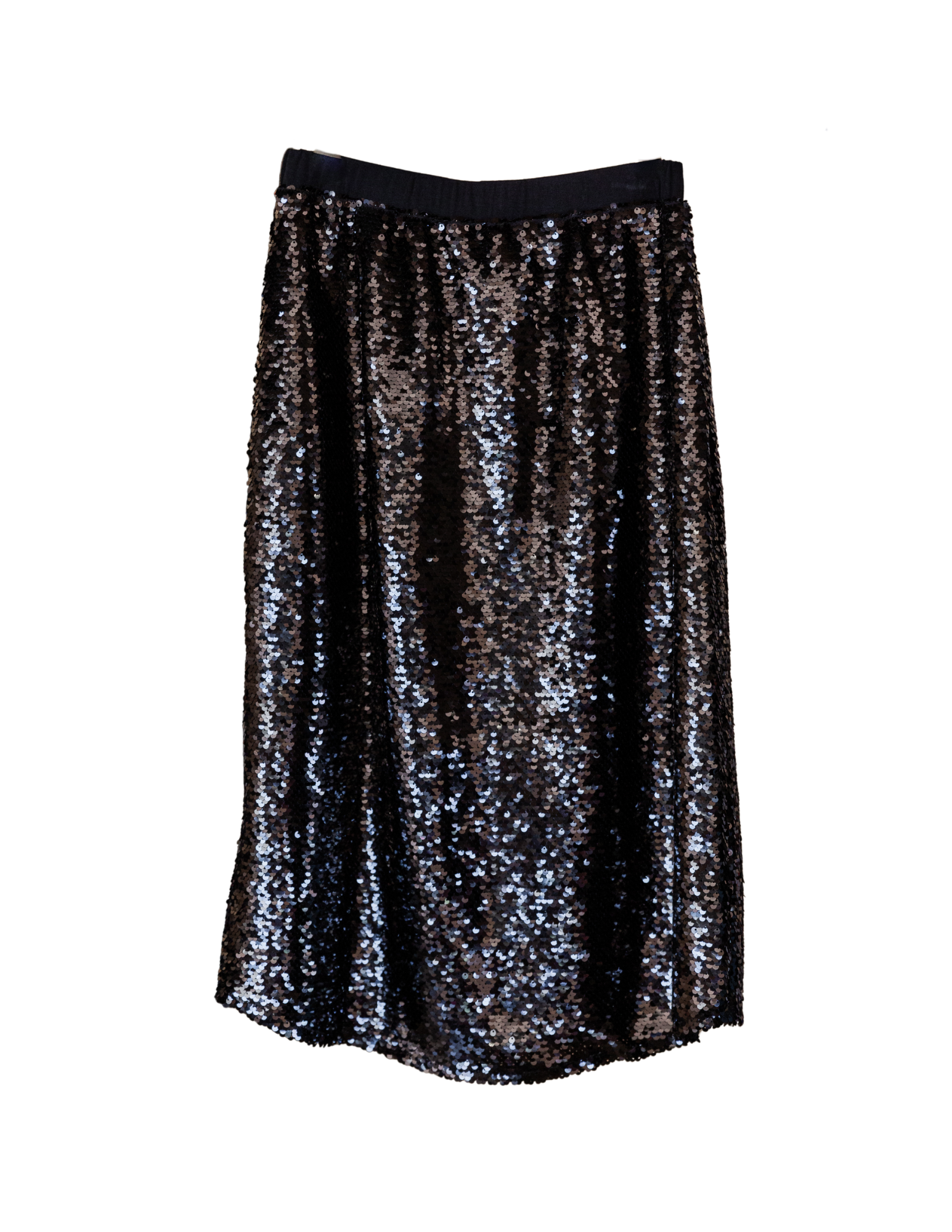 Shimmer Sequin Skirt - Black