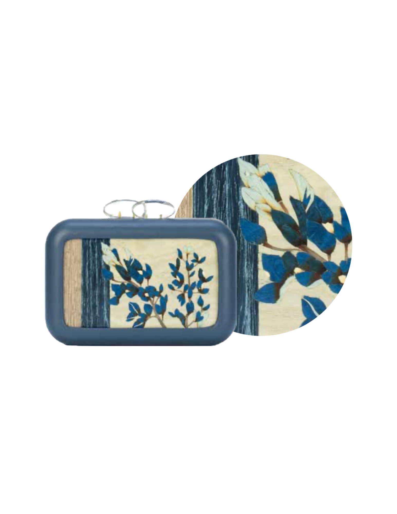 Folhata Bluebonnet Blue Clutch