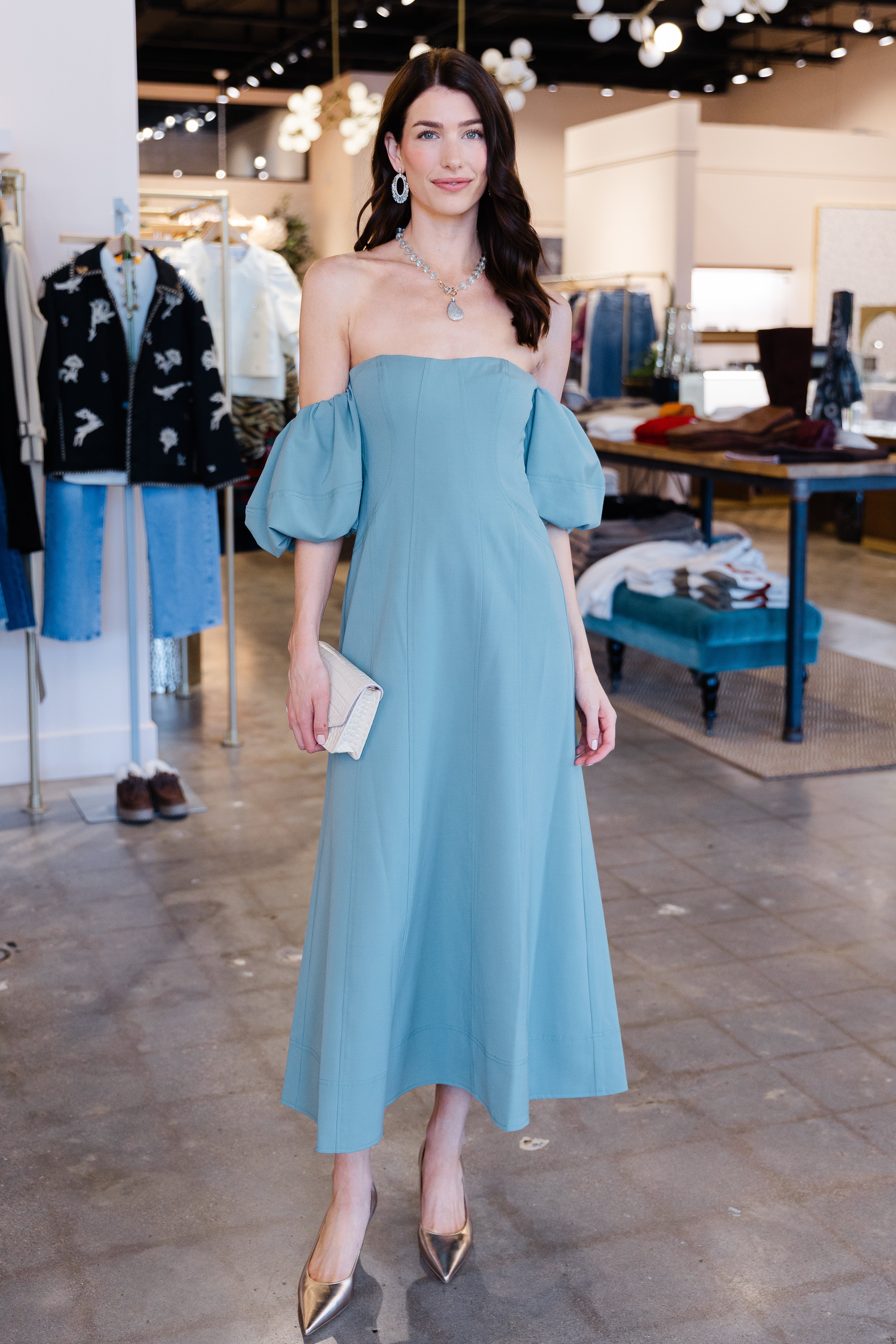 Nina Off the Shoulder - Ocean