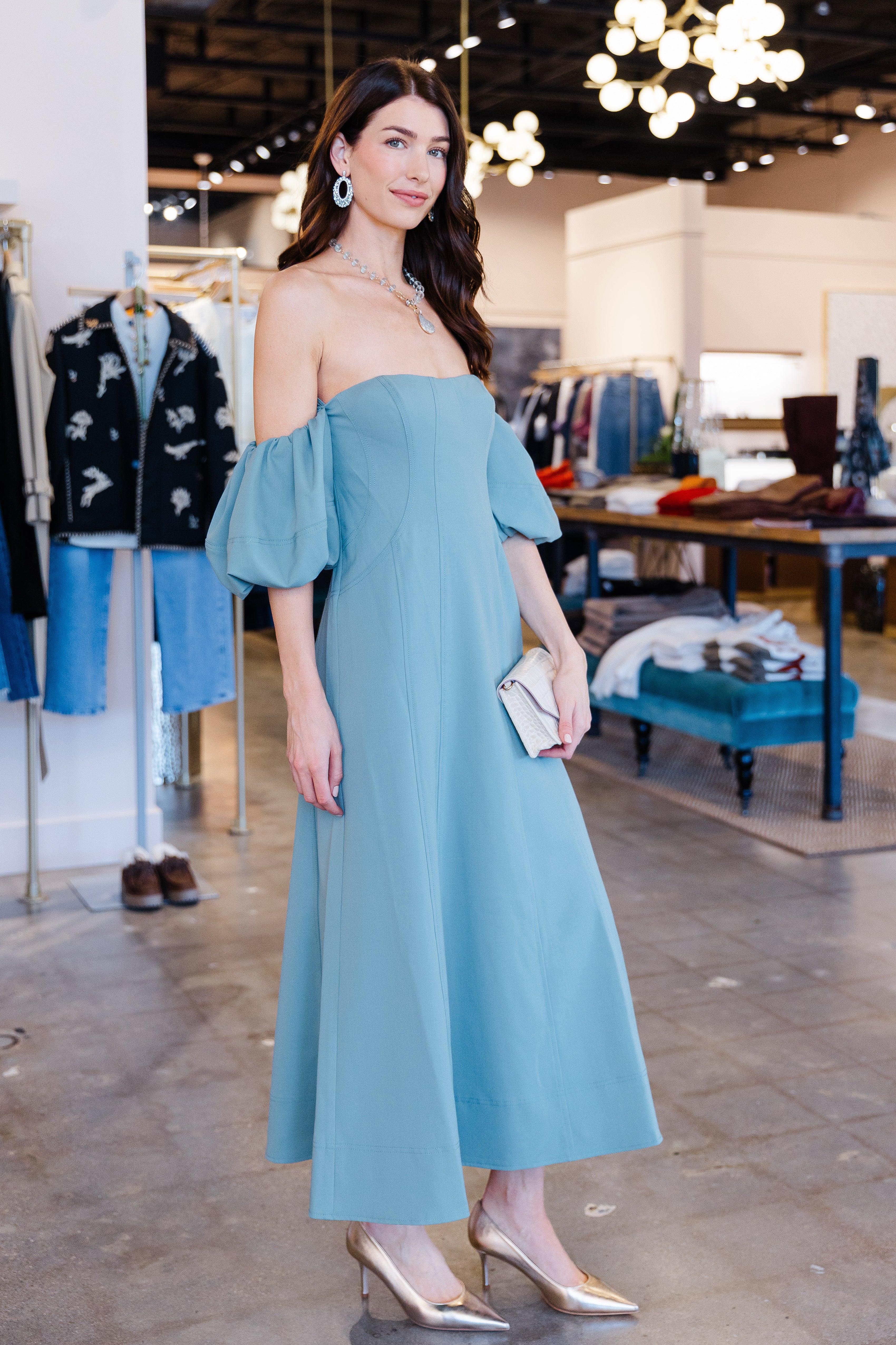 Nina Off the Shoulder - Ocean