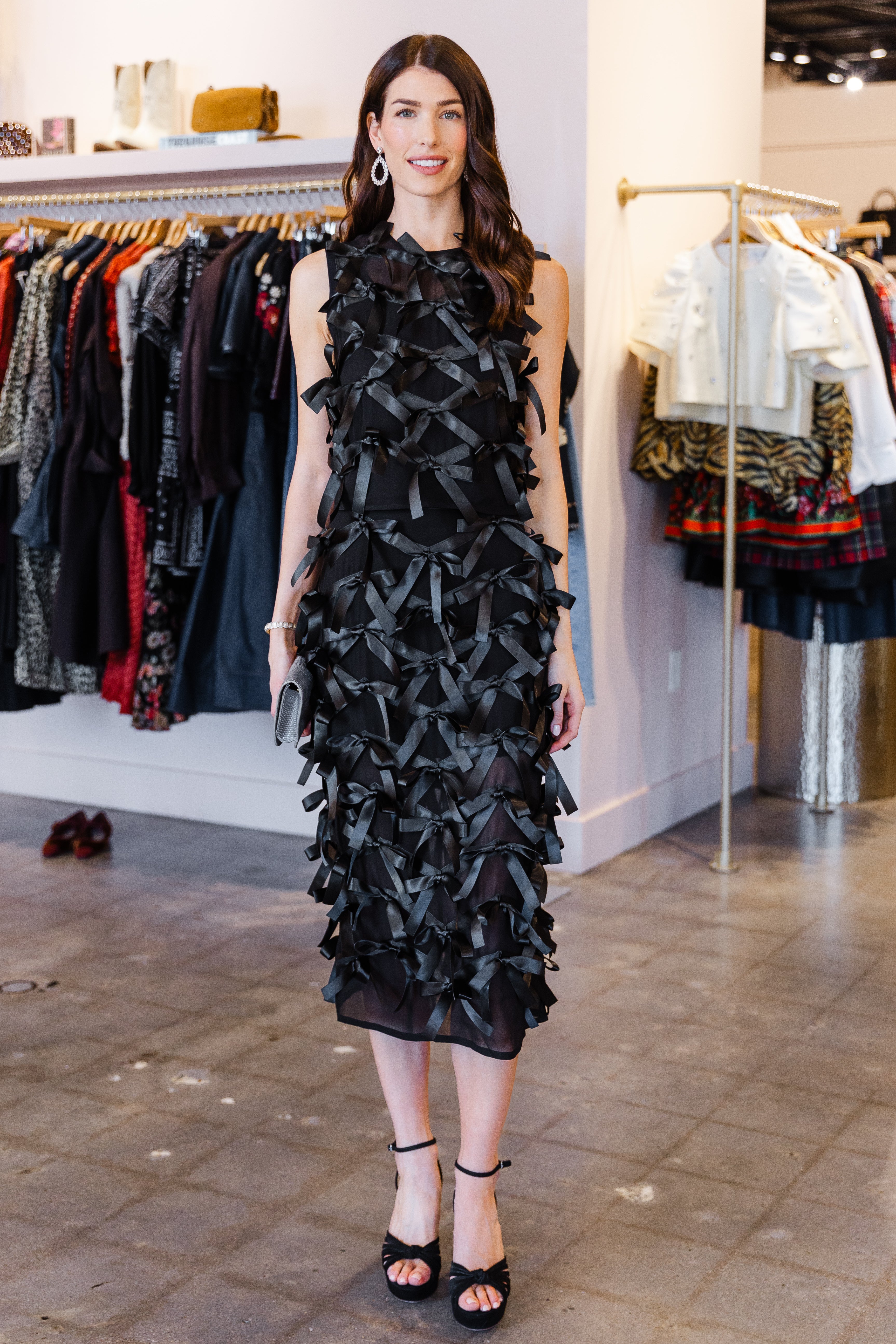 Harlee Bow Blouse - Black