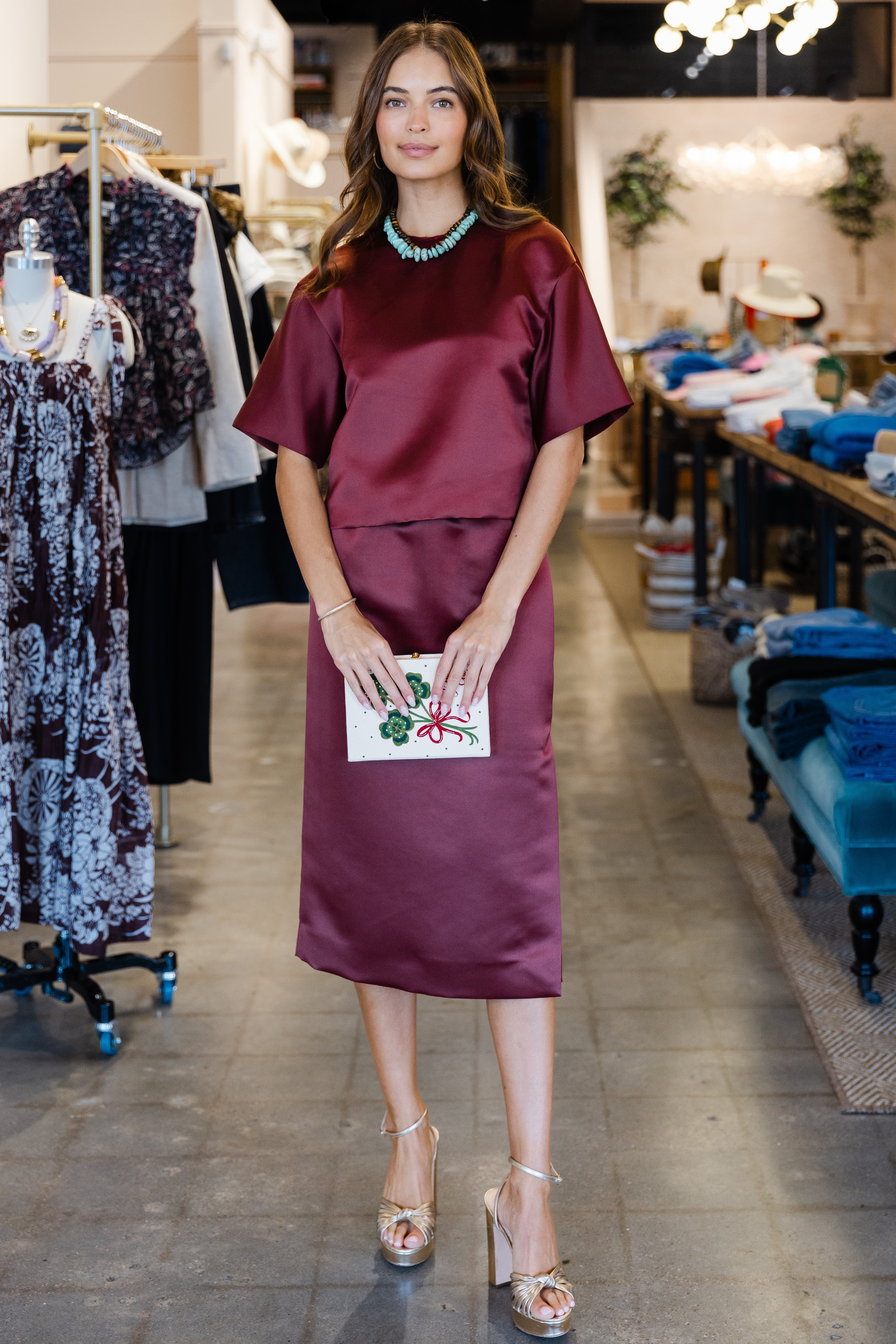 Emily Top - Burgundy