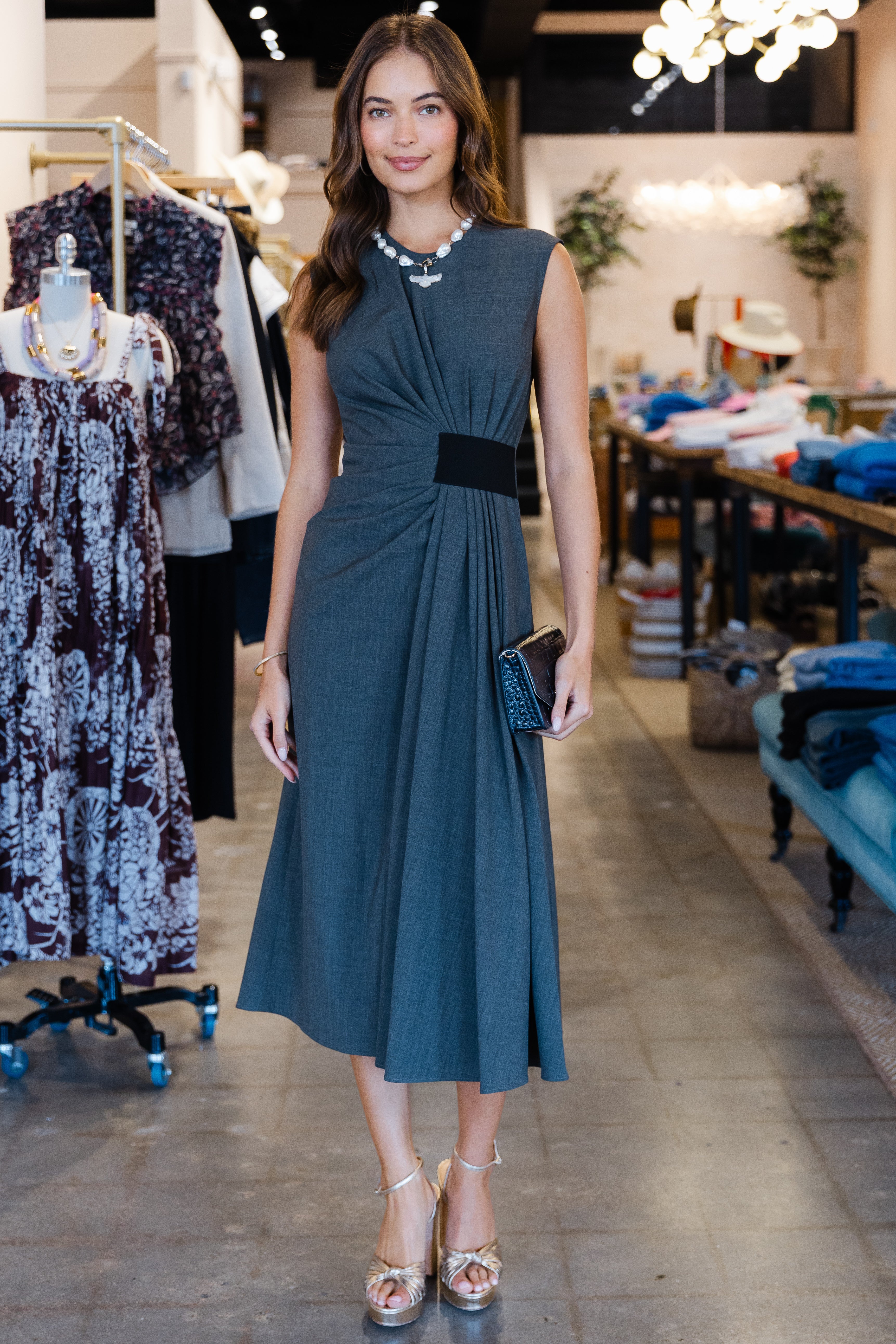 Fresh Wool Dress - Grey