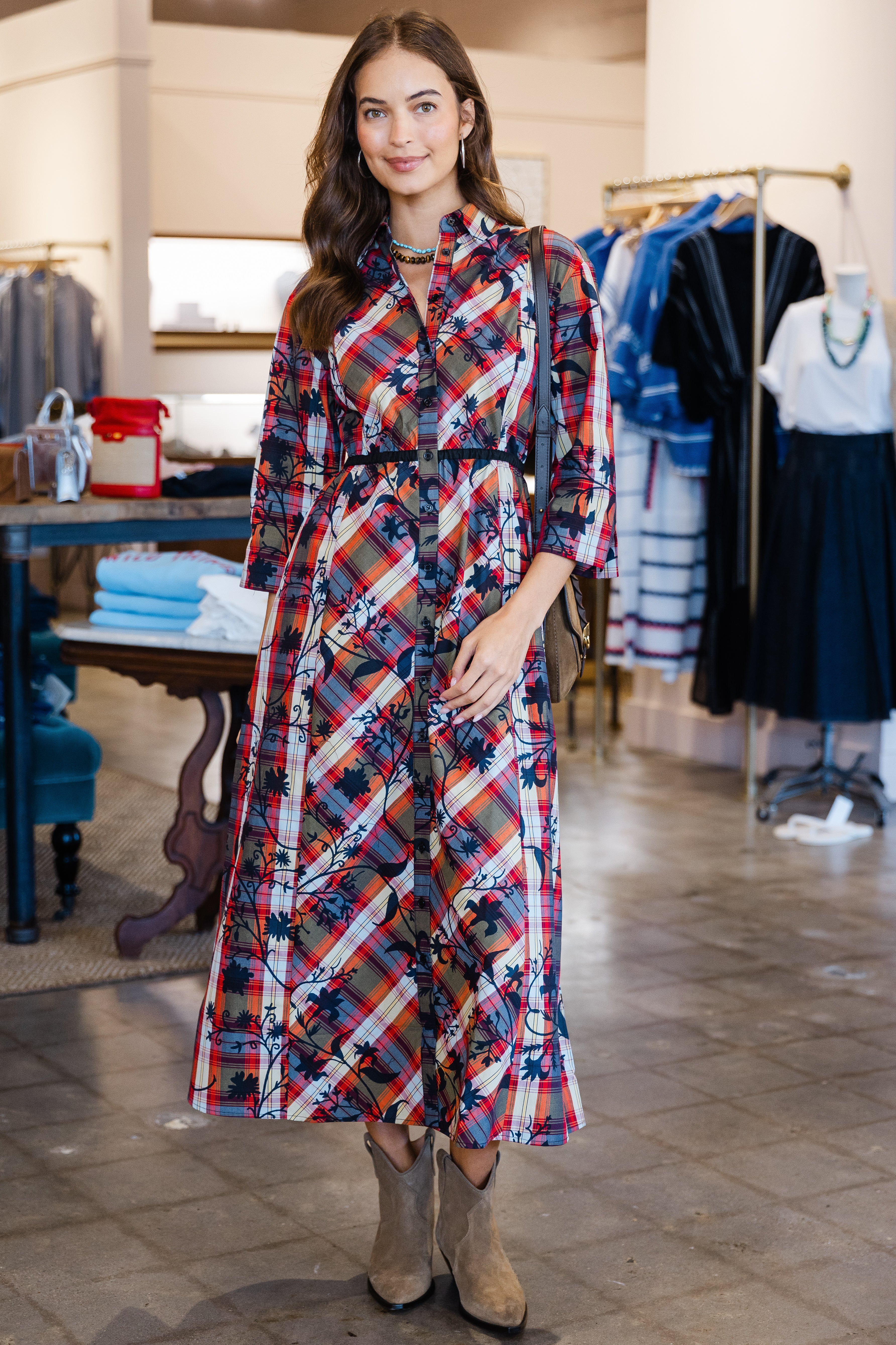 Hostess with the Mostest Dress - Red Multi