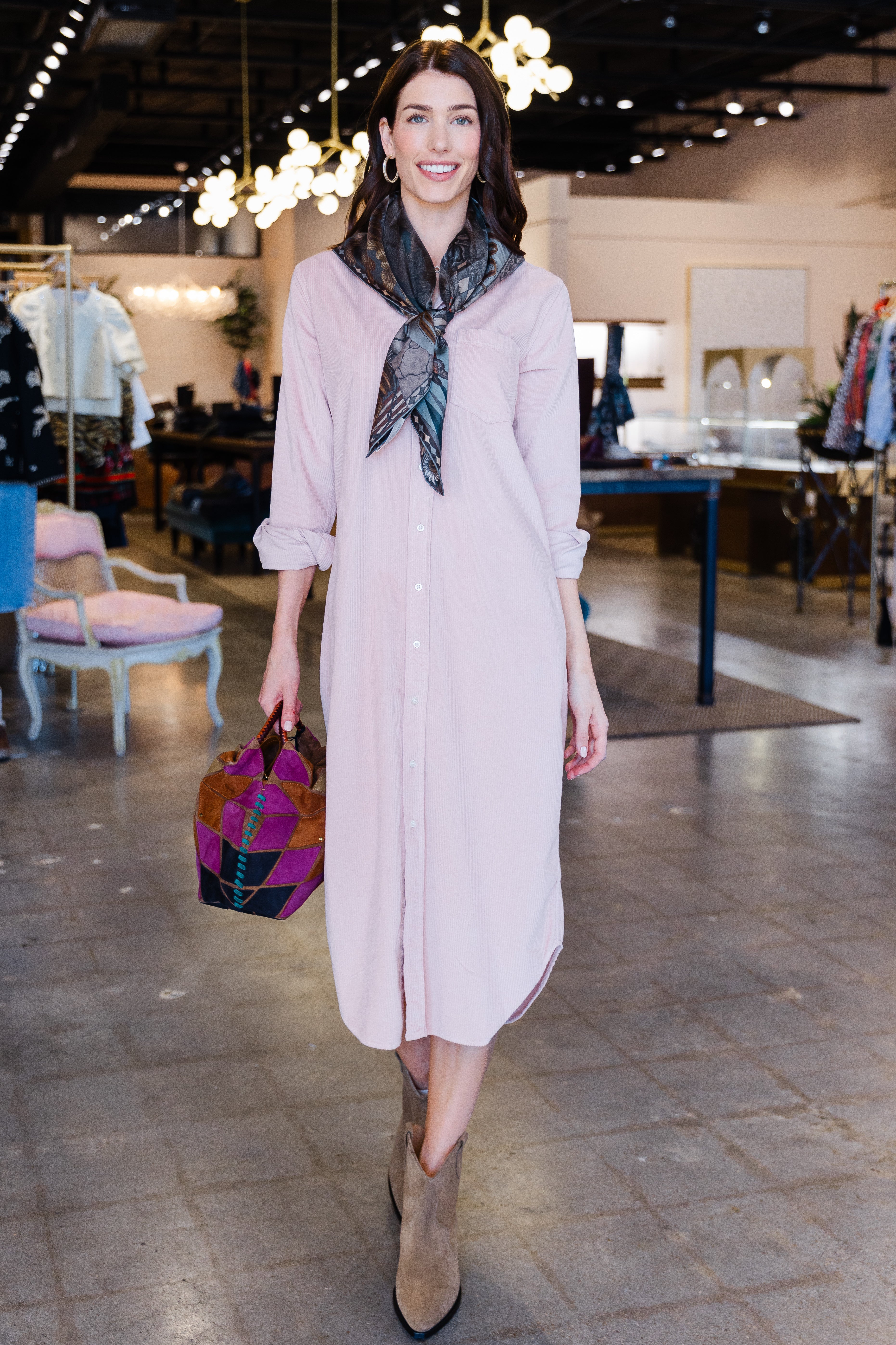 Rory - Dusty Pink Corduroy