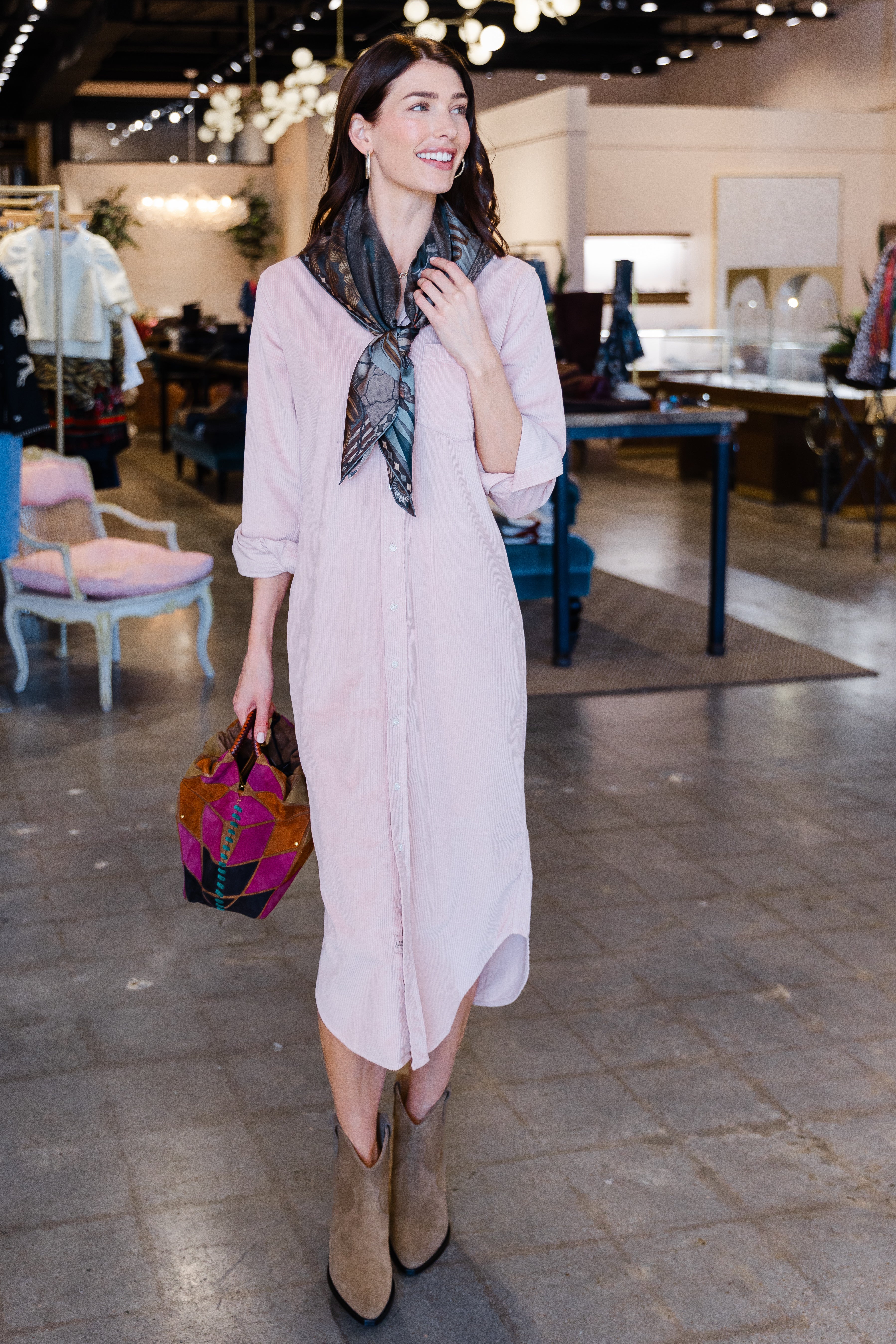 Rory - Dusty Pink Corduroy