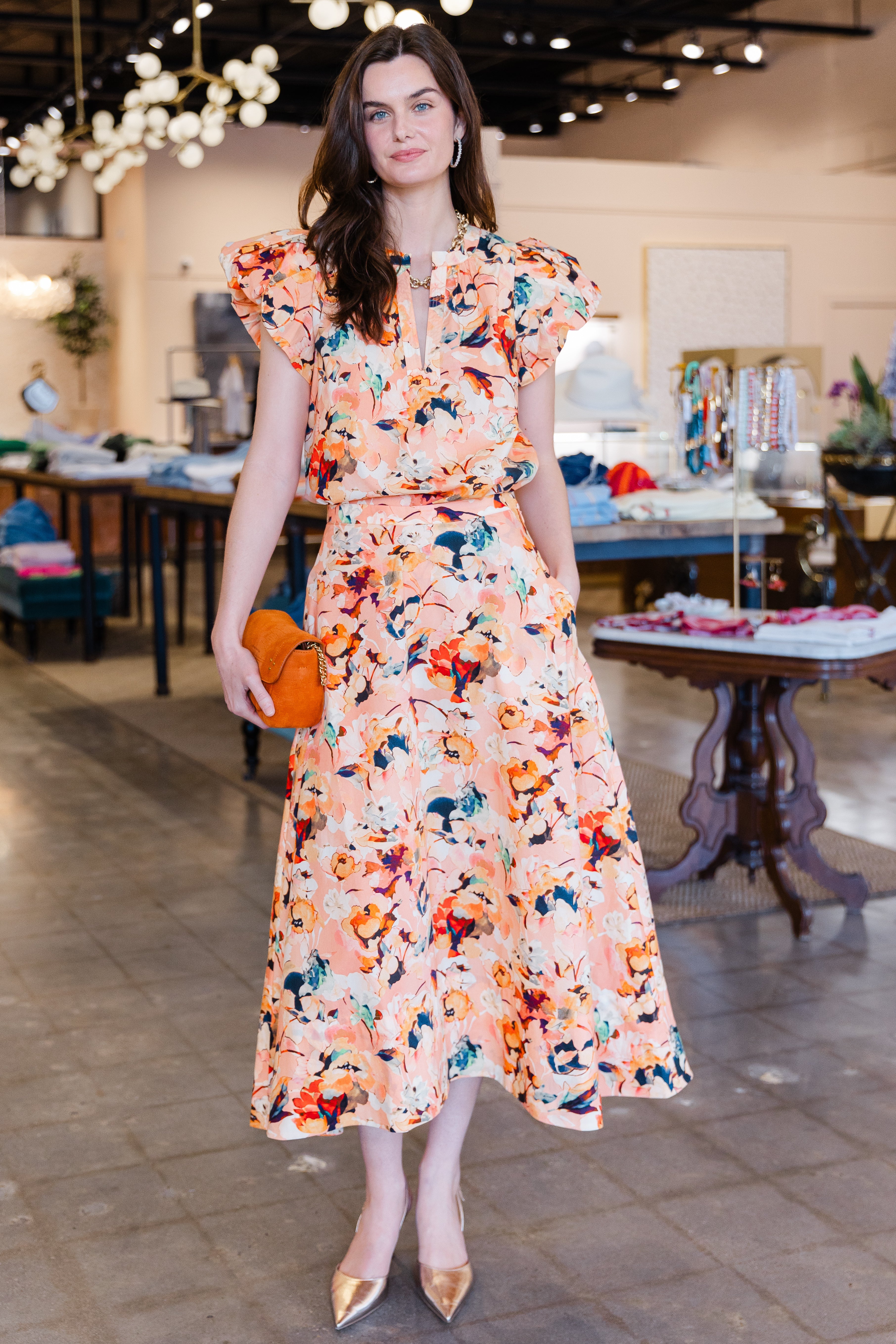 Sophea Cotton Skirt - Camellia