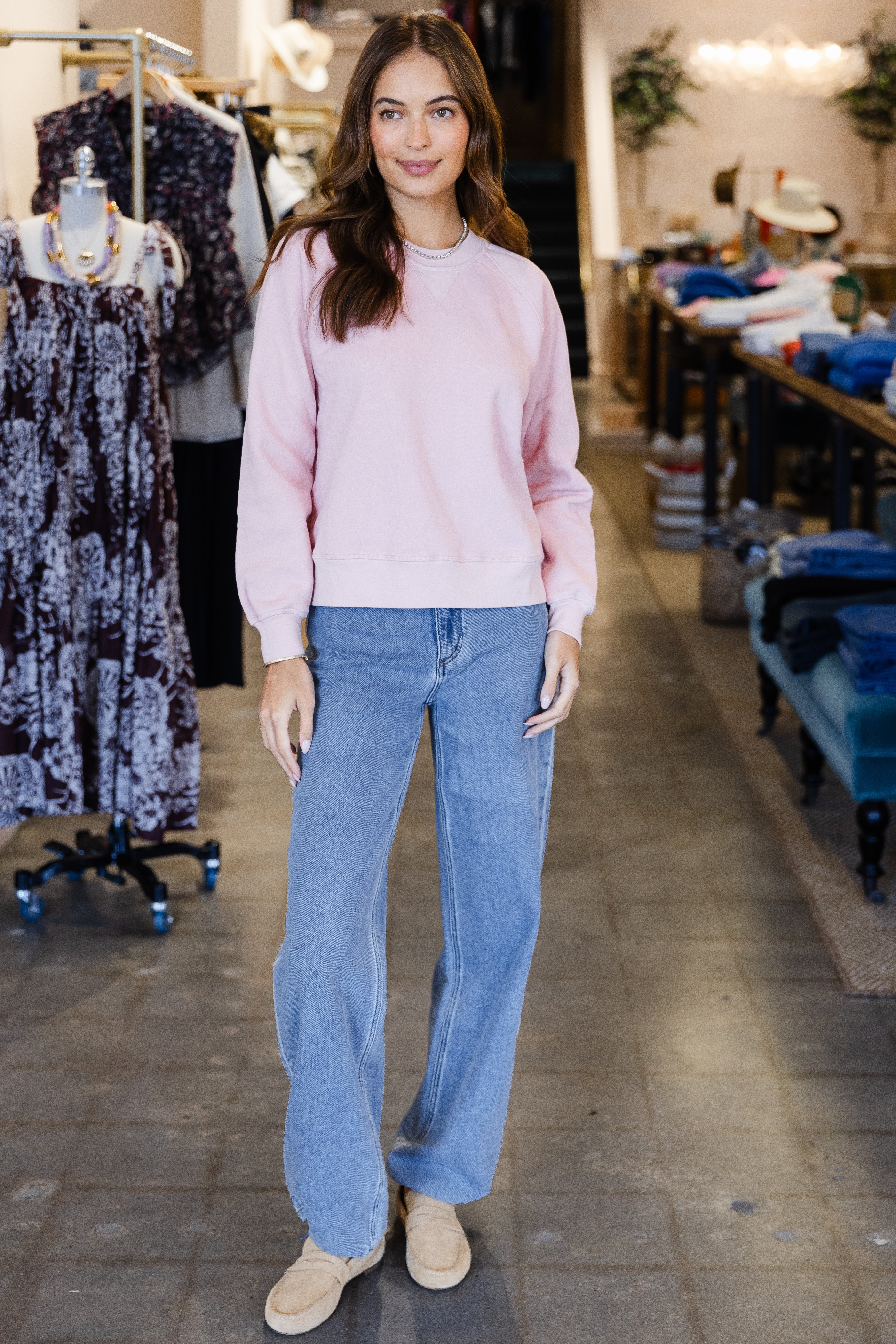 Marathon Sweatshirt - Pink Dust