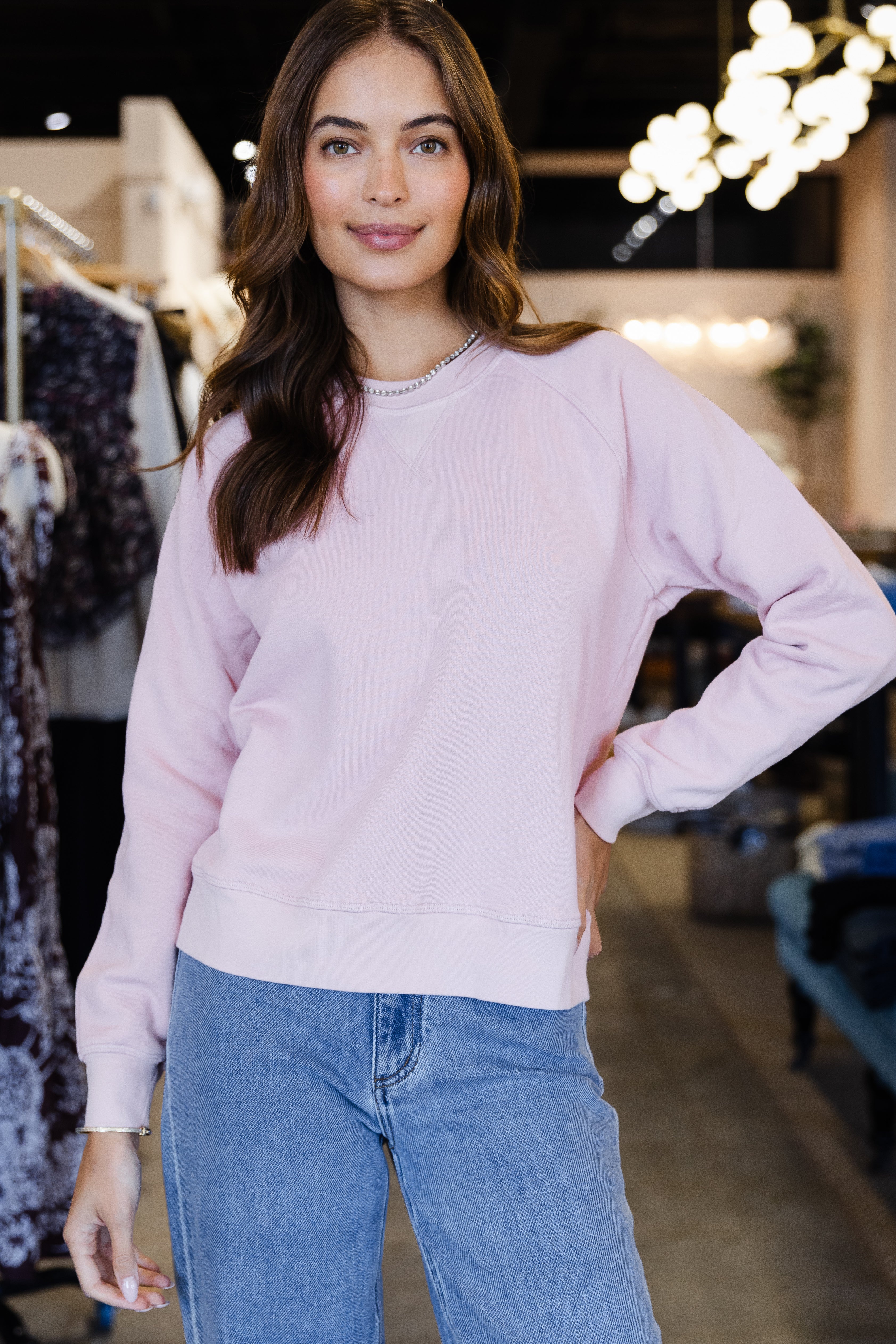Marathon Sweatshirt - Pink Dust