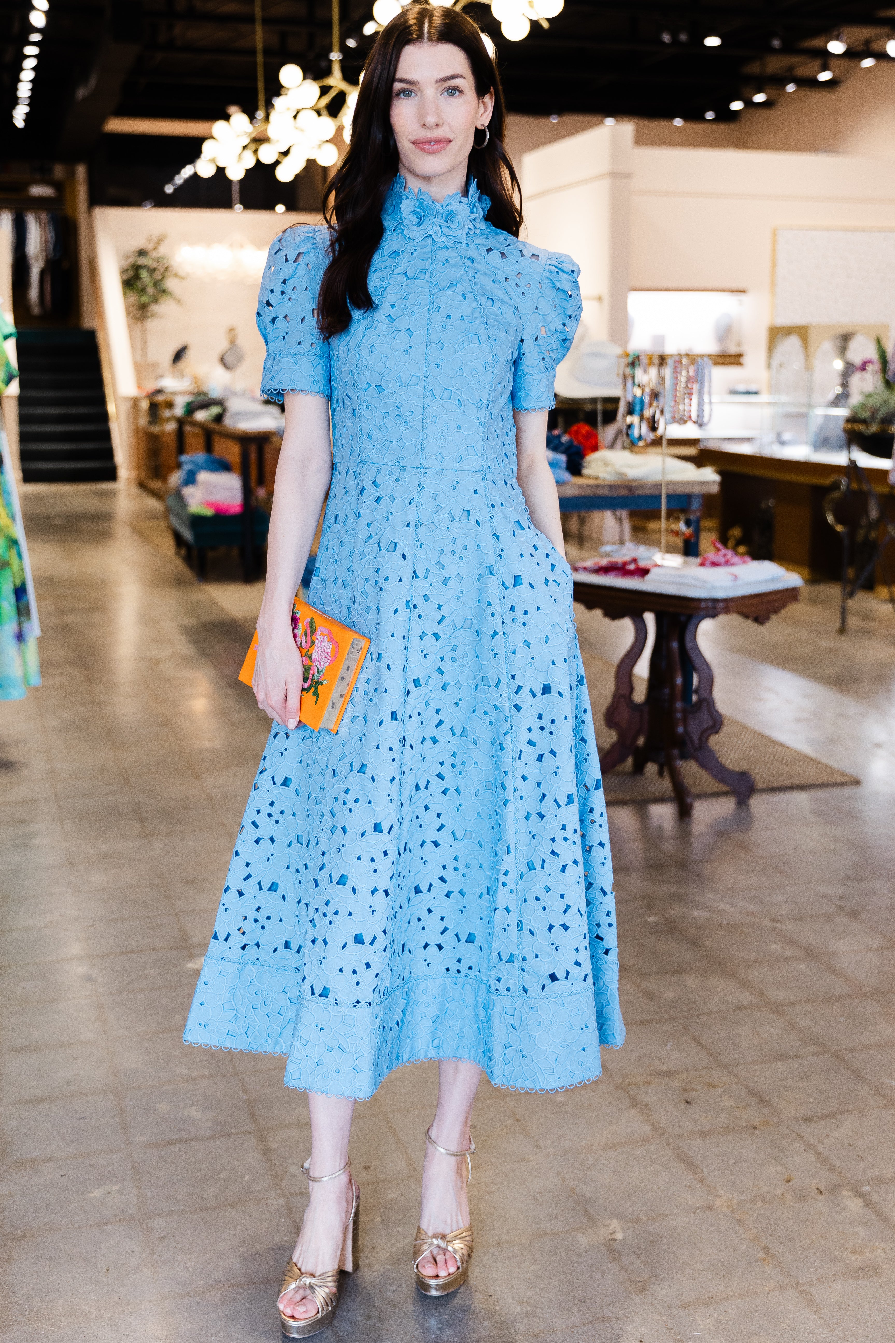 Kitsu S/S Midi - Blue