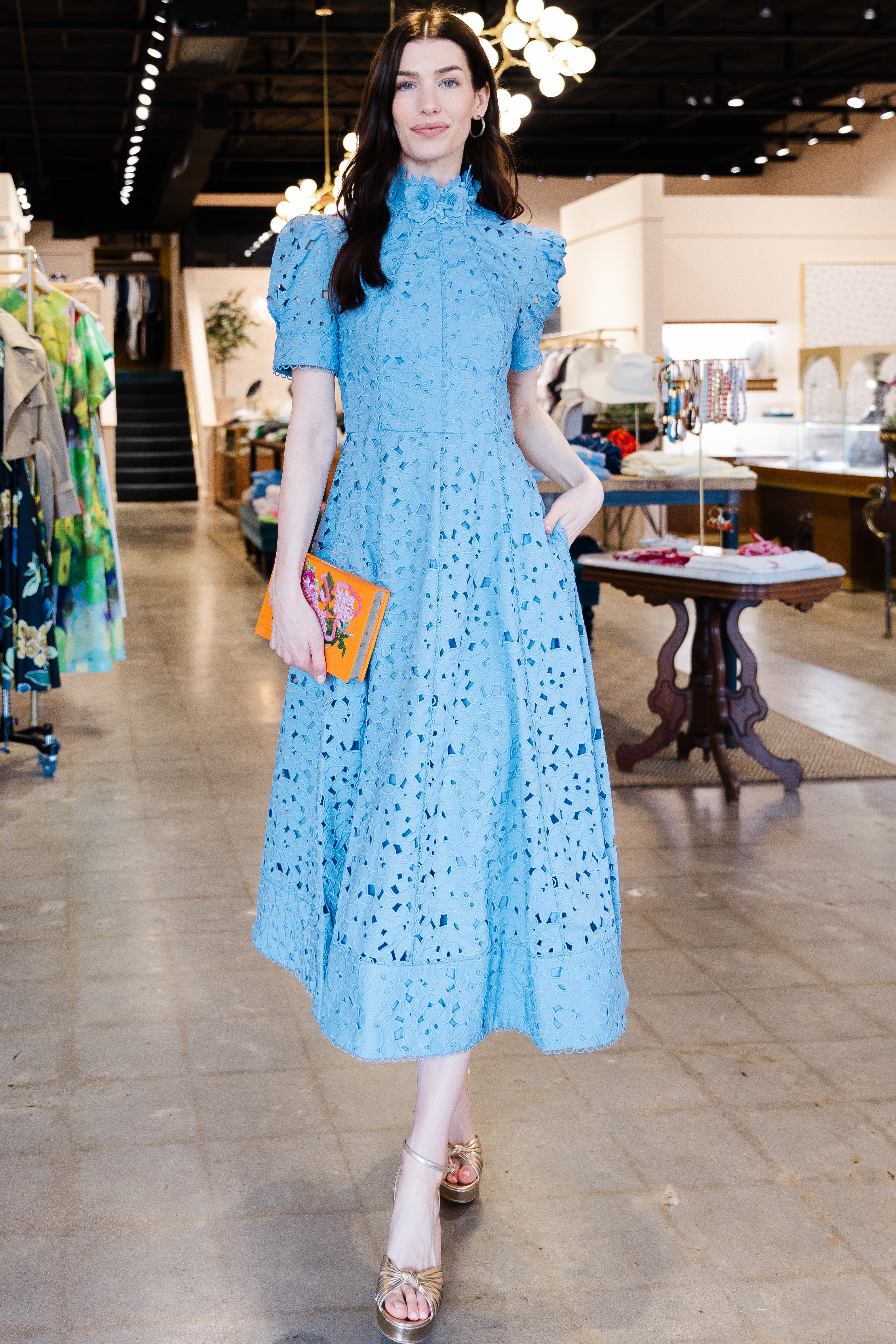 Kitsu S/S Midi - Blue