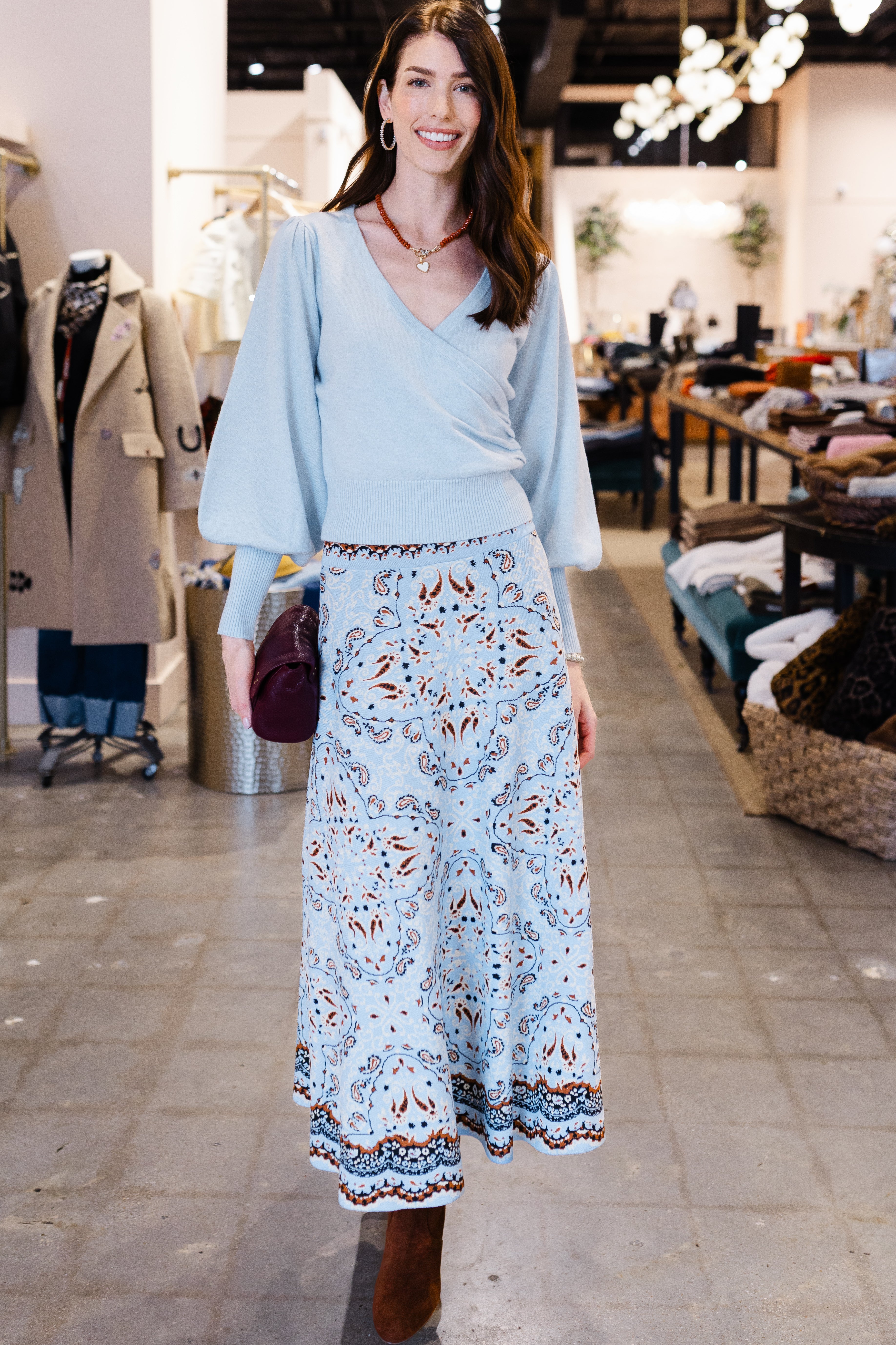 Sandrine Skirt - Paisley Scarf