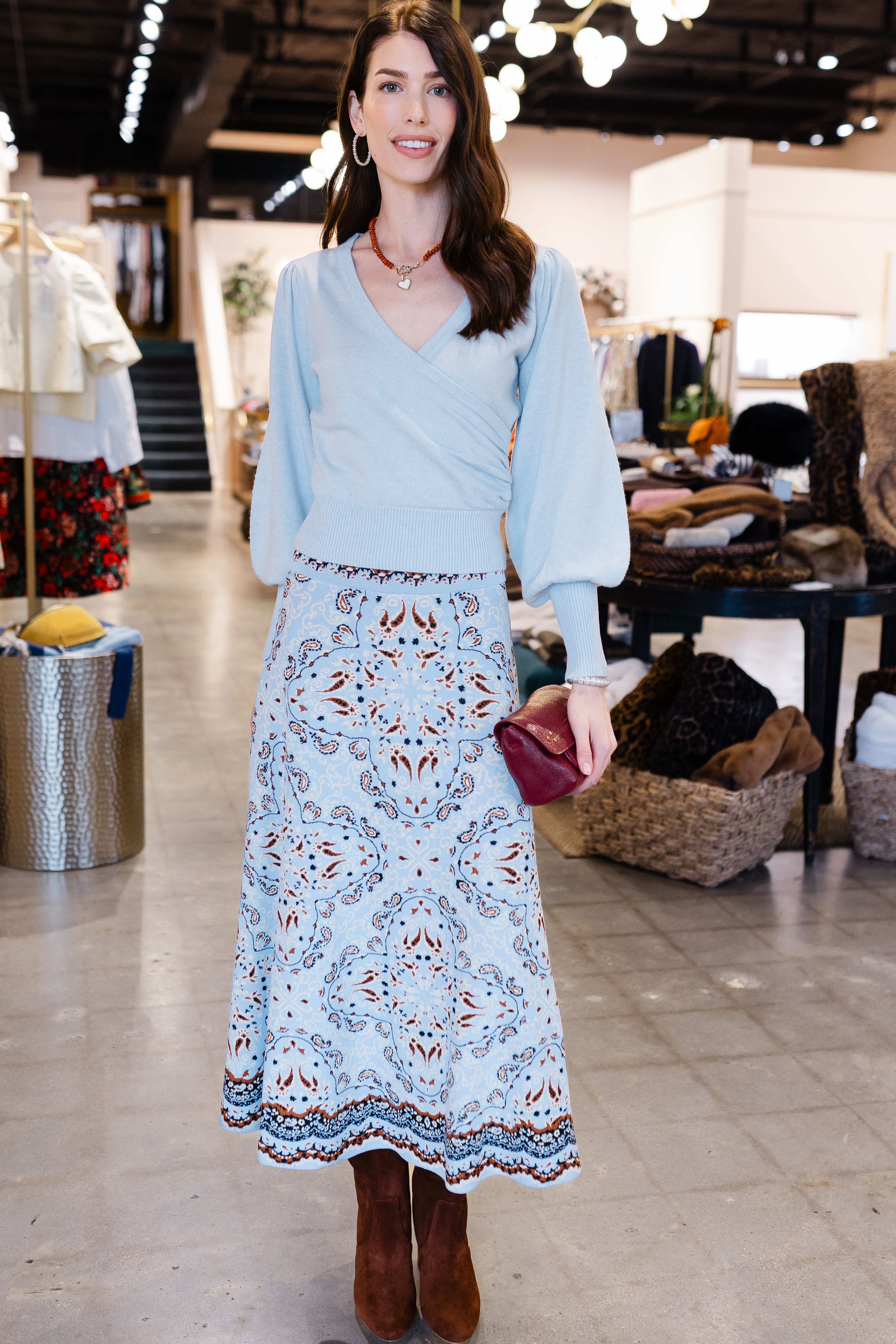 Sandrine Skirt - Paisley Scarf