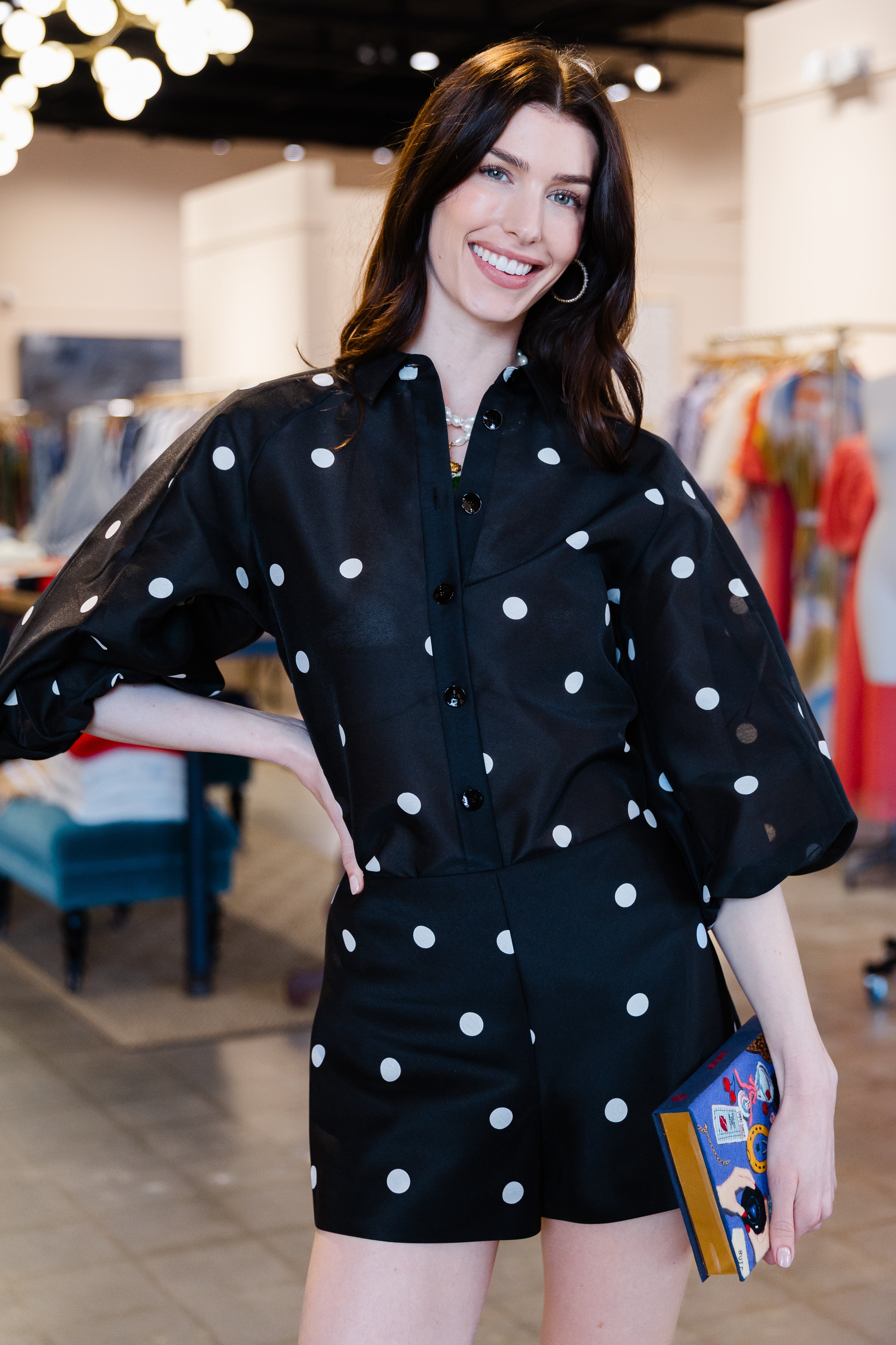 Cambridge Top - Black/White