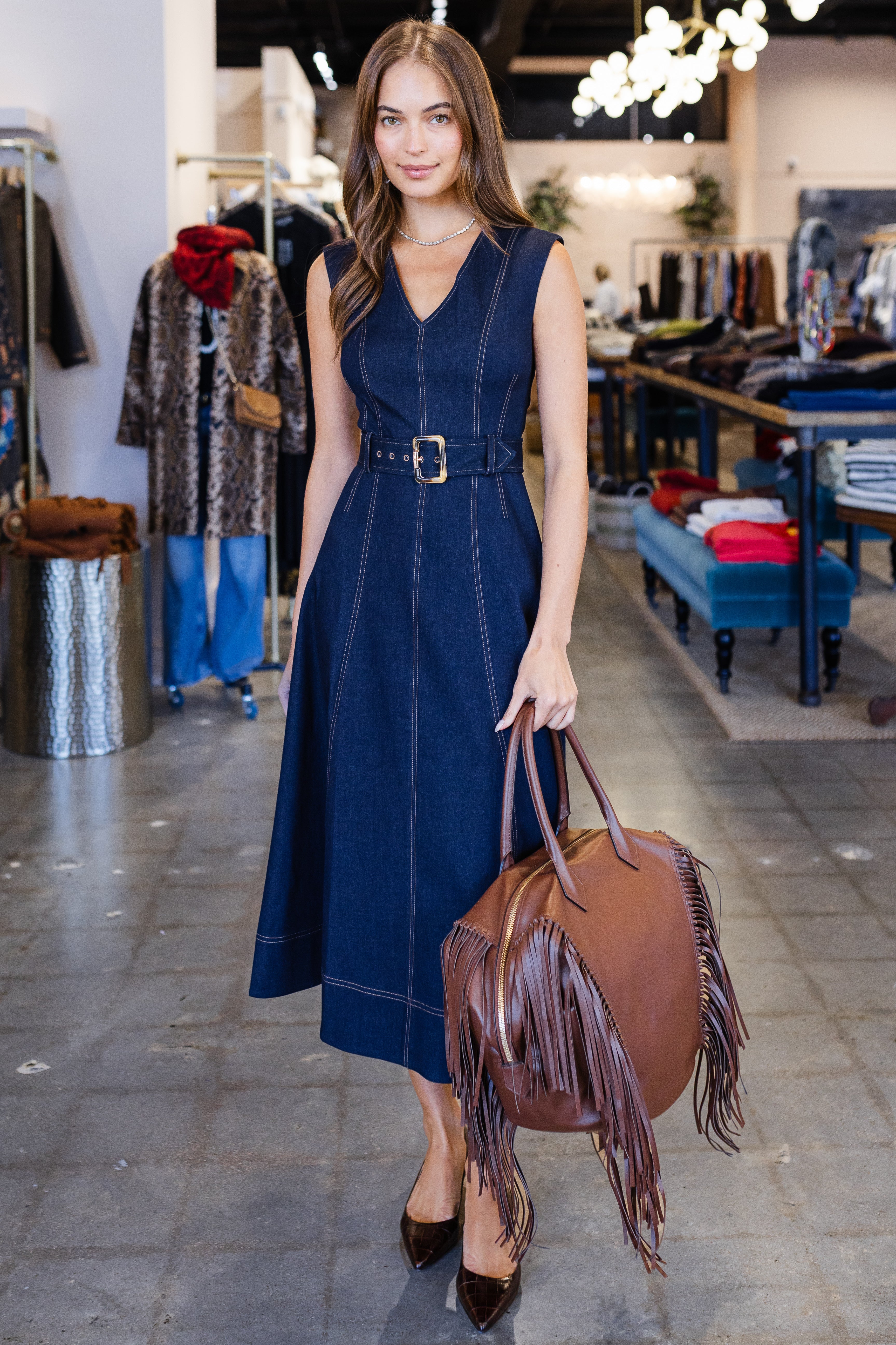 Cosette Dress - Midnight Wash