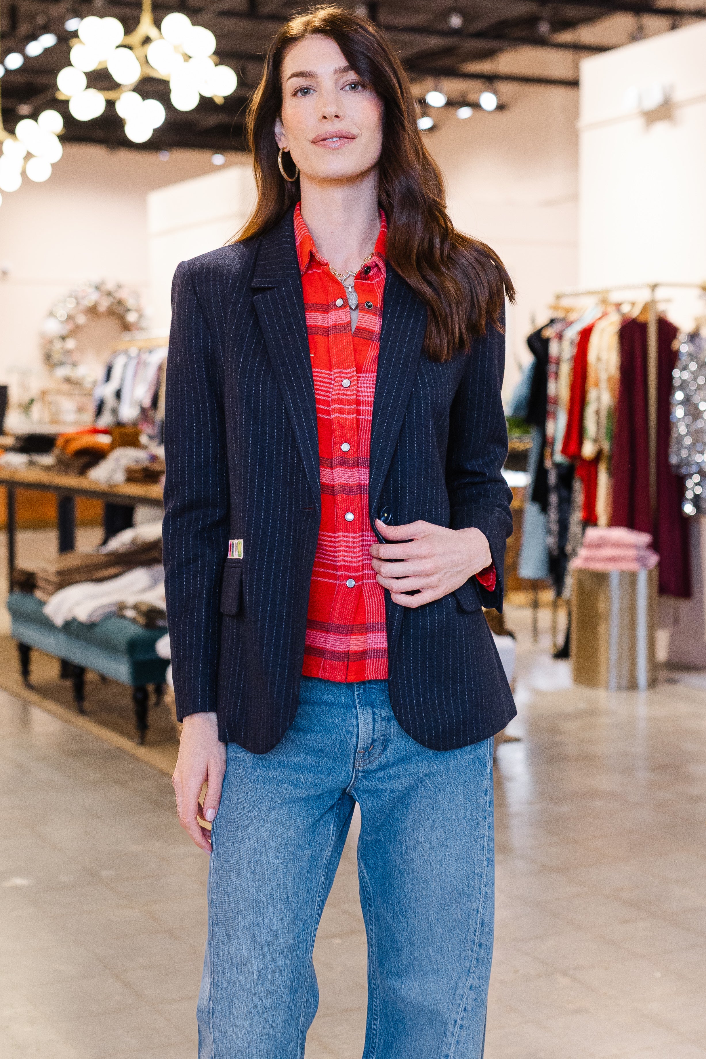 Workday Love Brigade Blazer - Indigo Blue