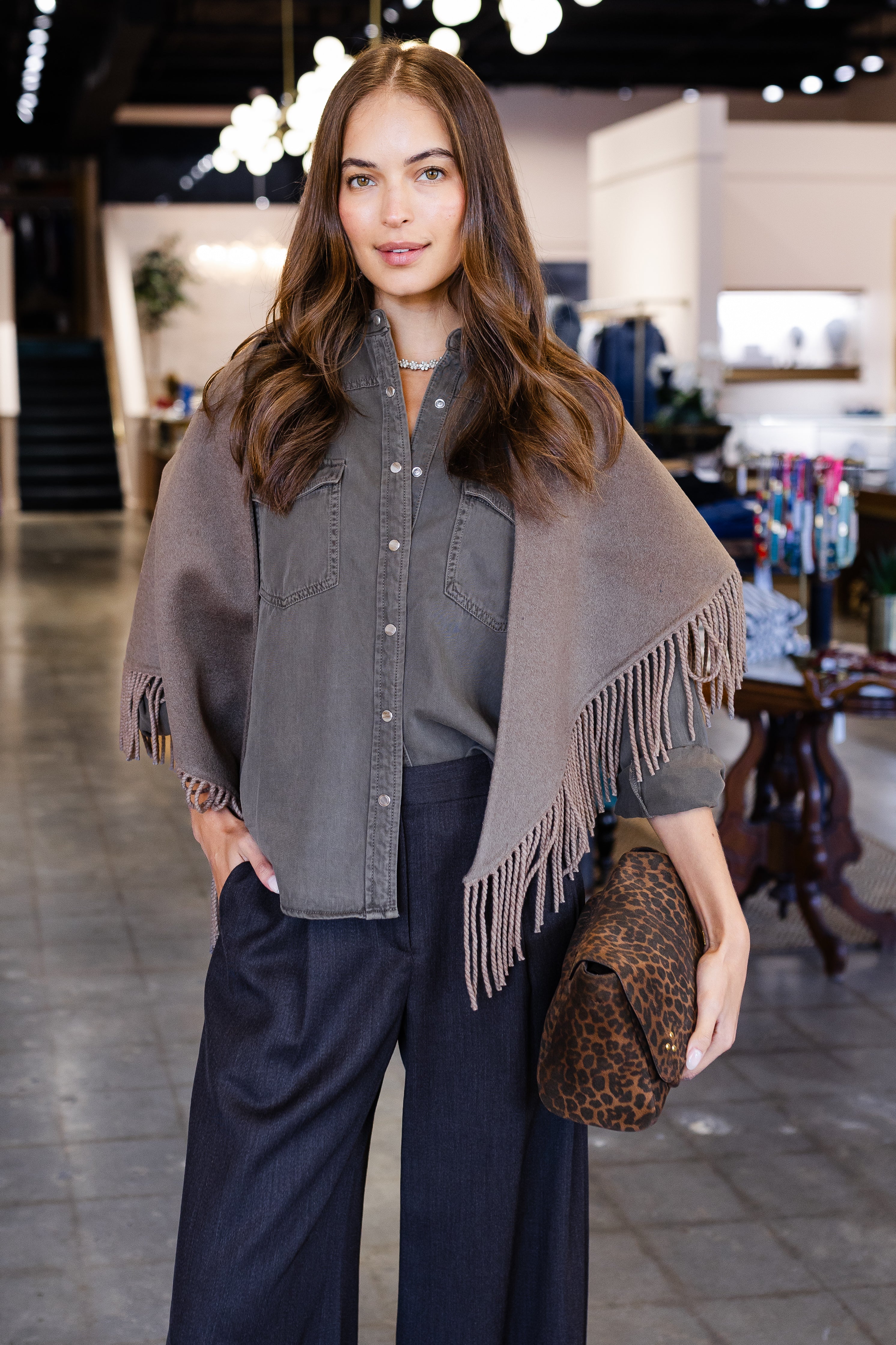 Nori Bandana Scarf - Swiss Brown