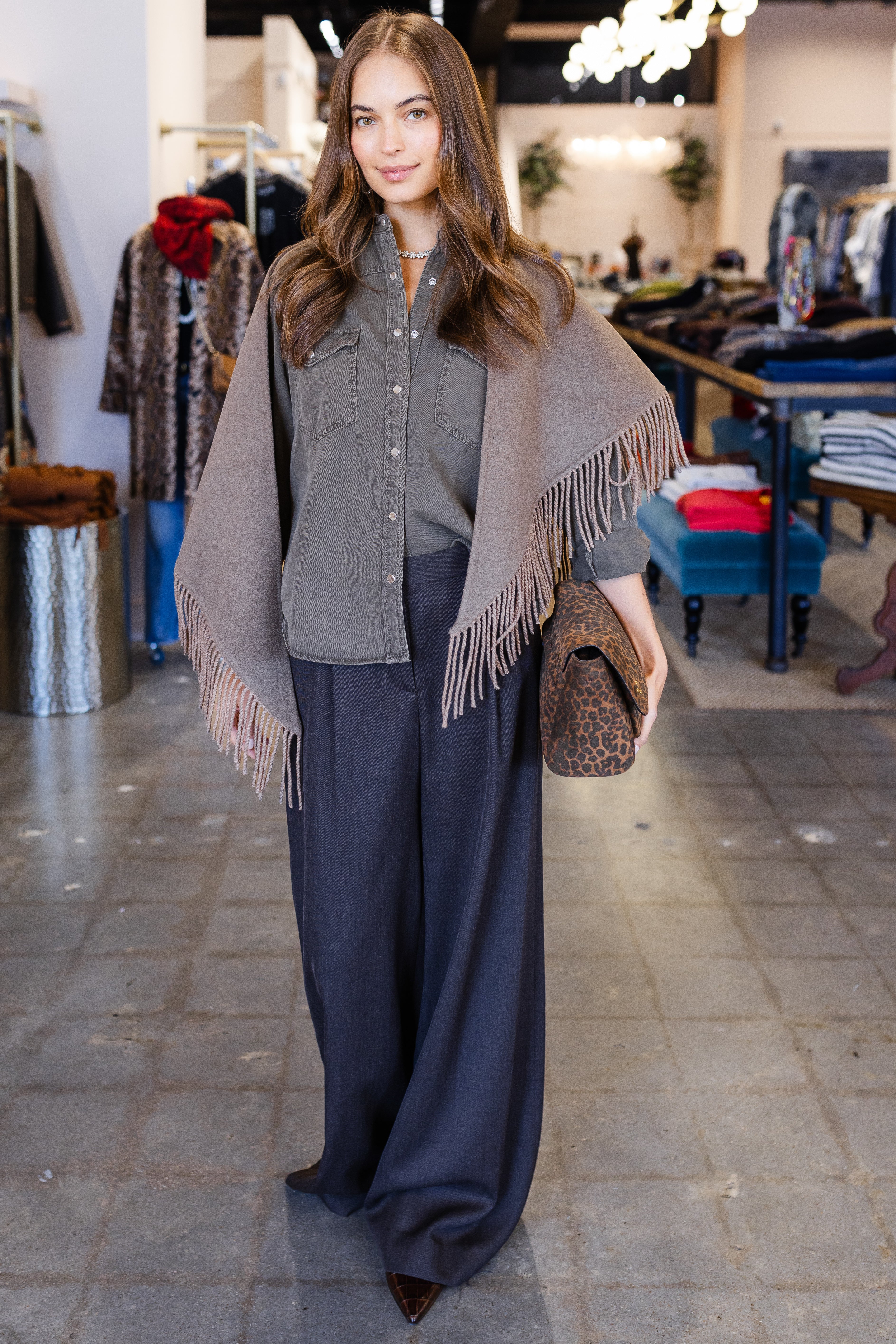 Nori Bandana Scarf - Swiss Brown