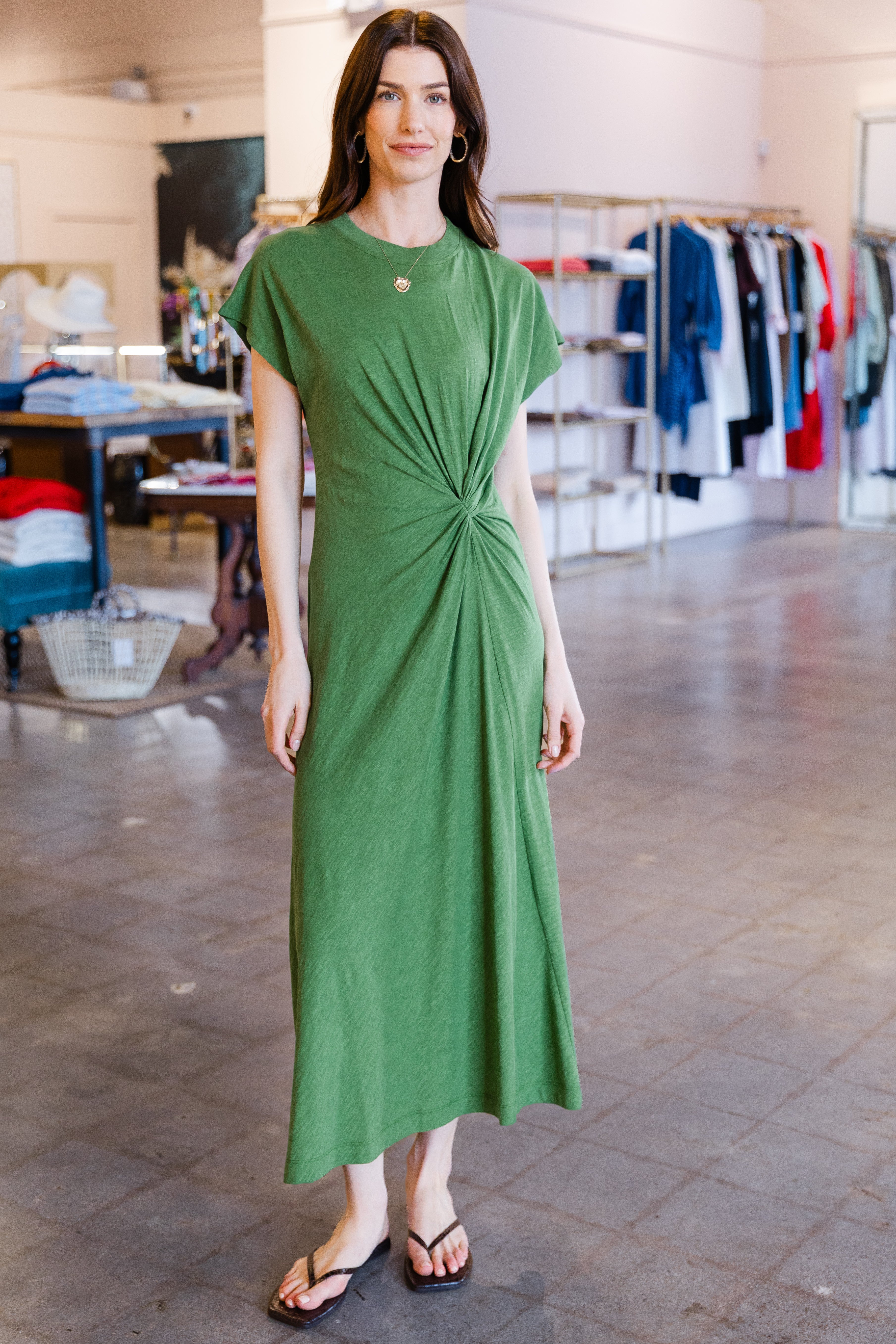 Volta Twist Dress - Jardin