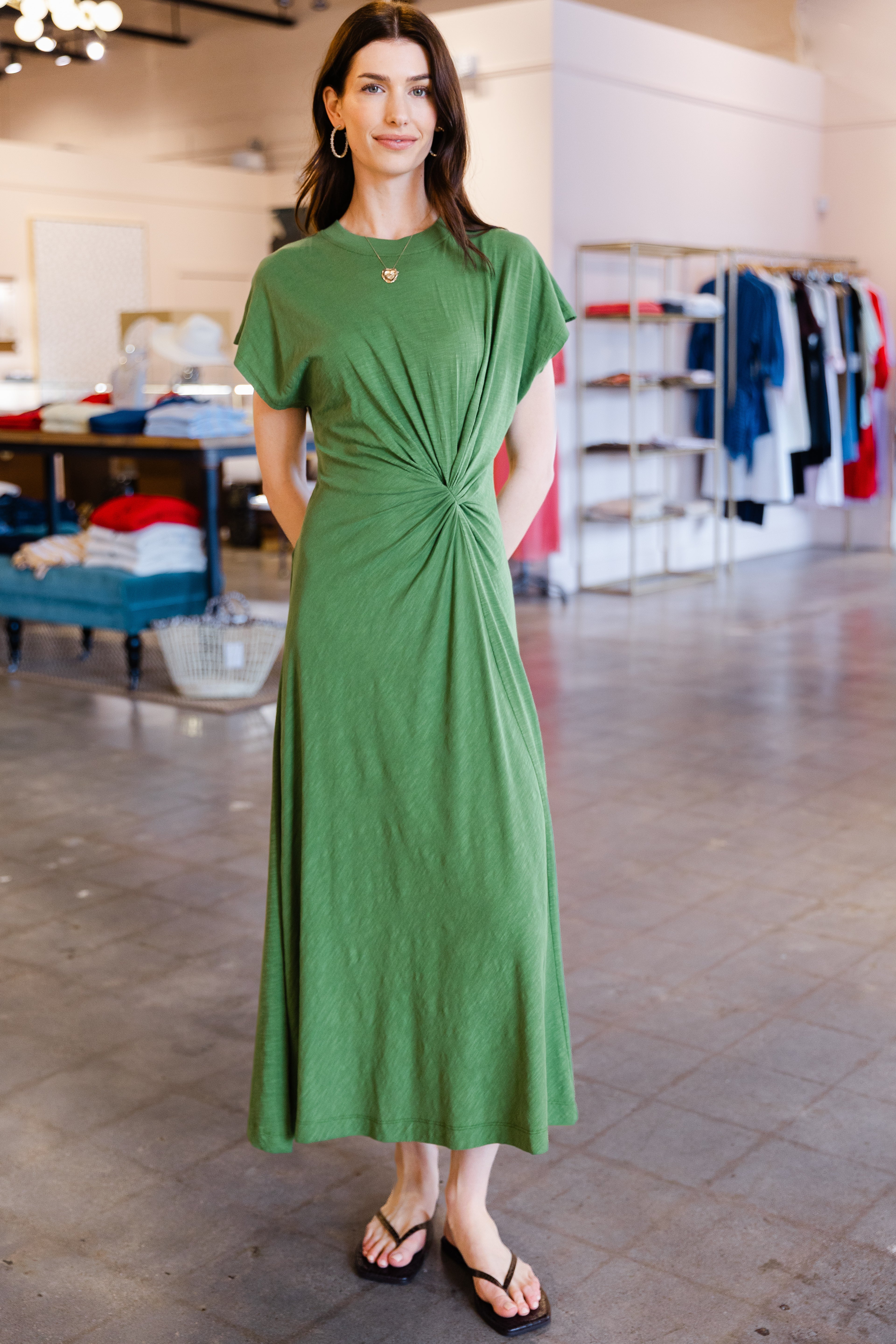 Volta Twist Dress - Jardin