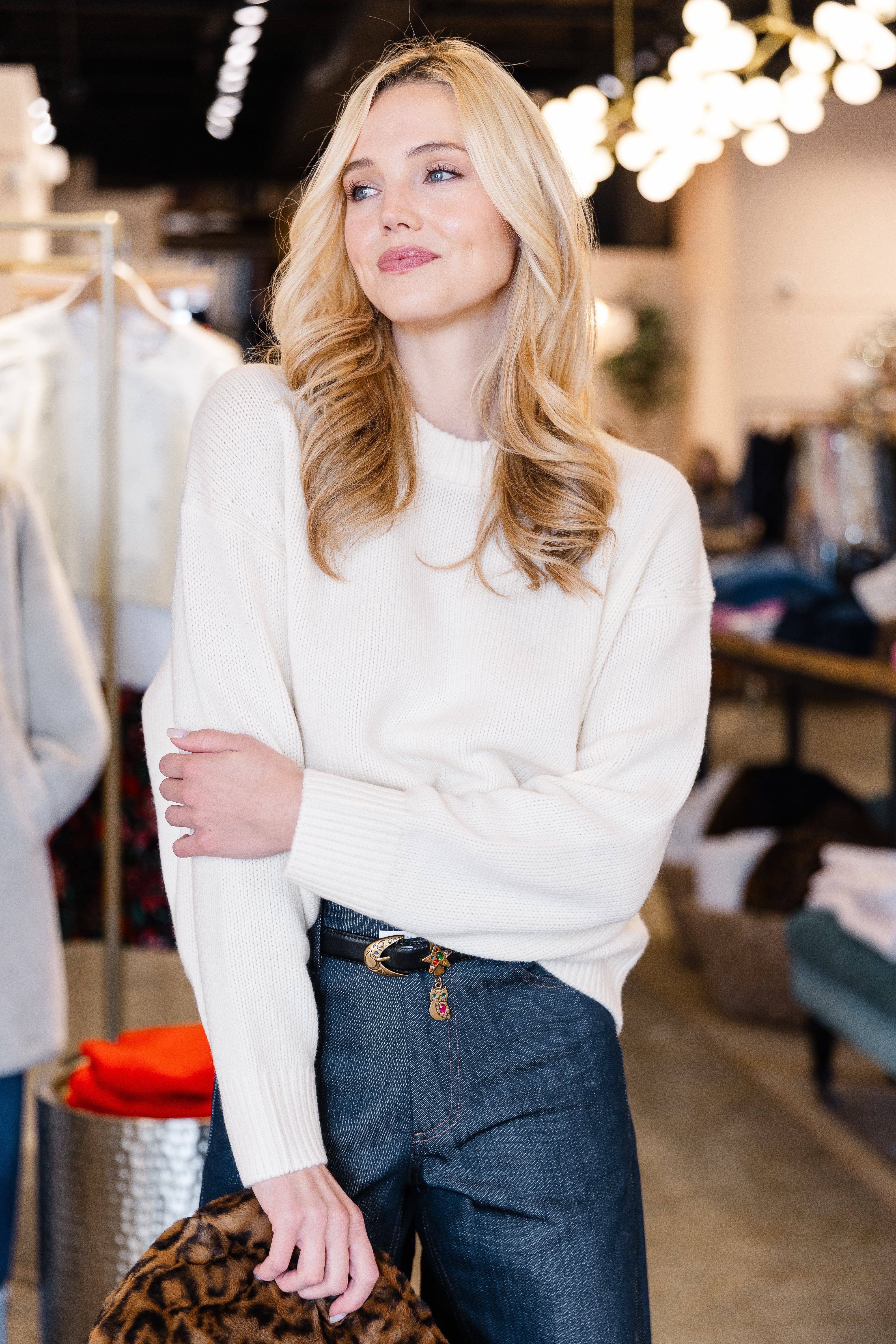 The Cashmere Signature Crew - Cream