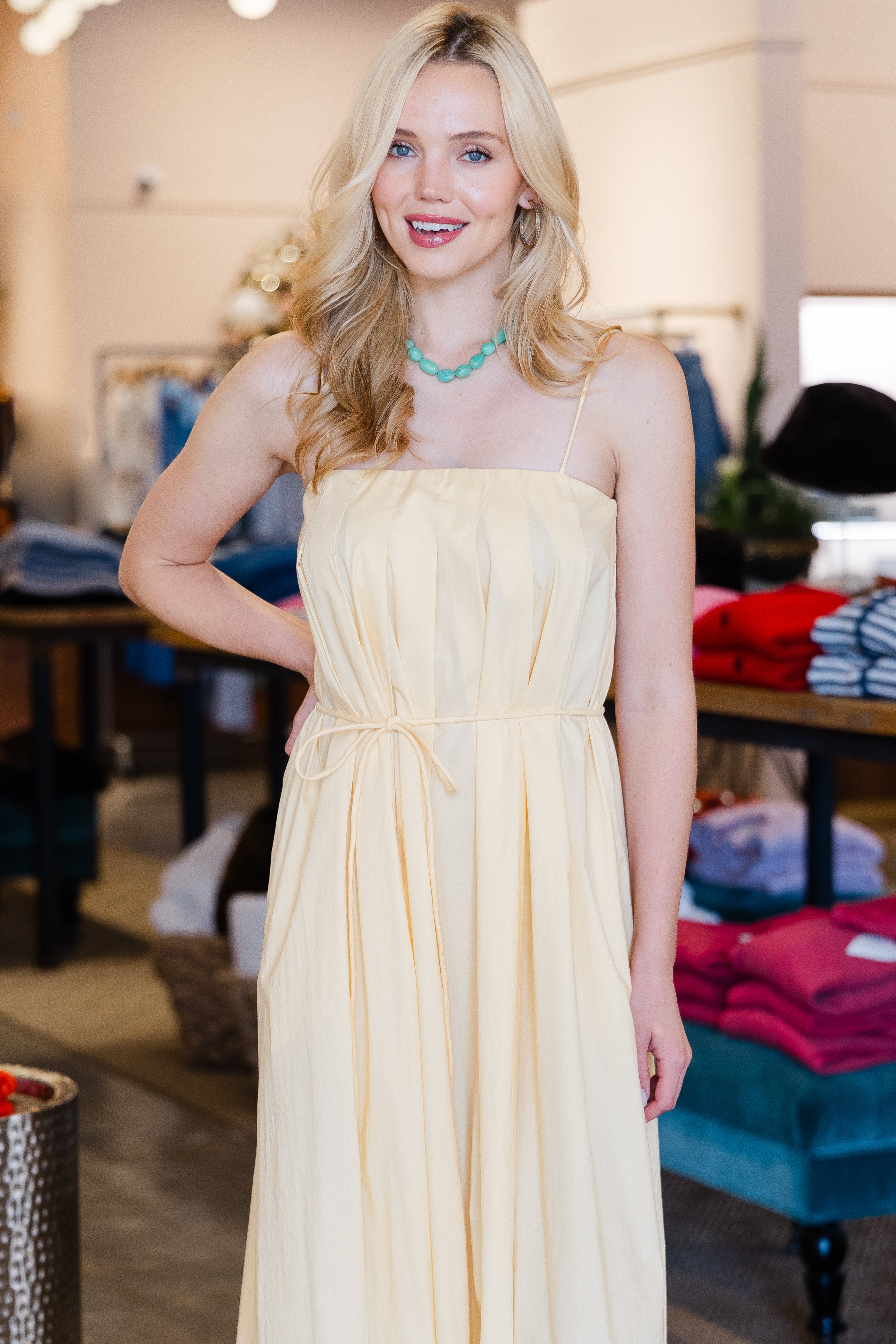 Lopez Midi Dress - Banana