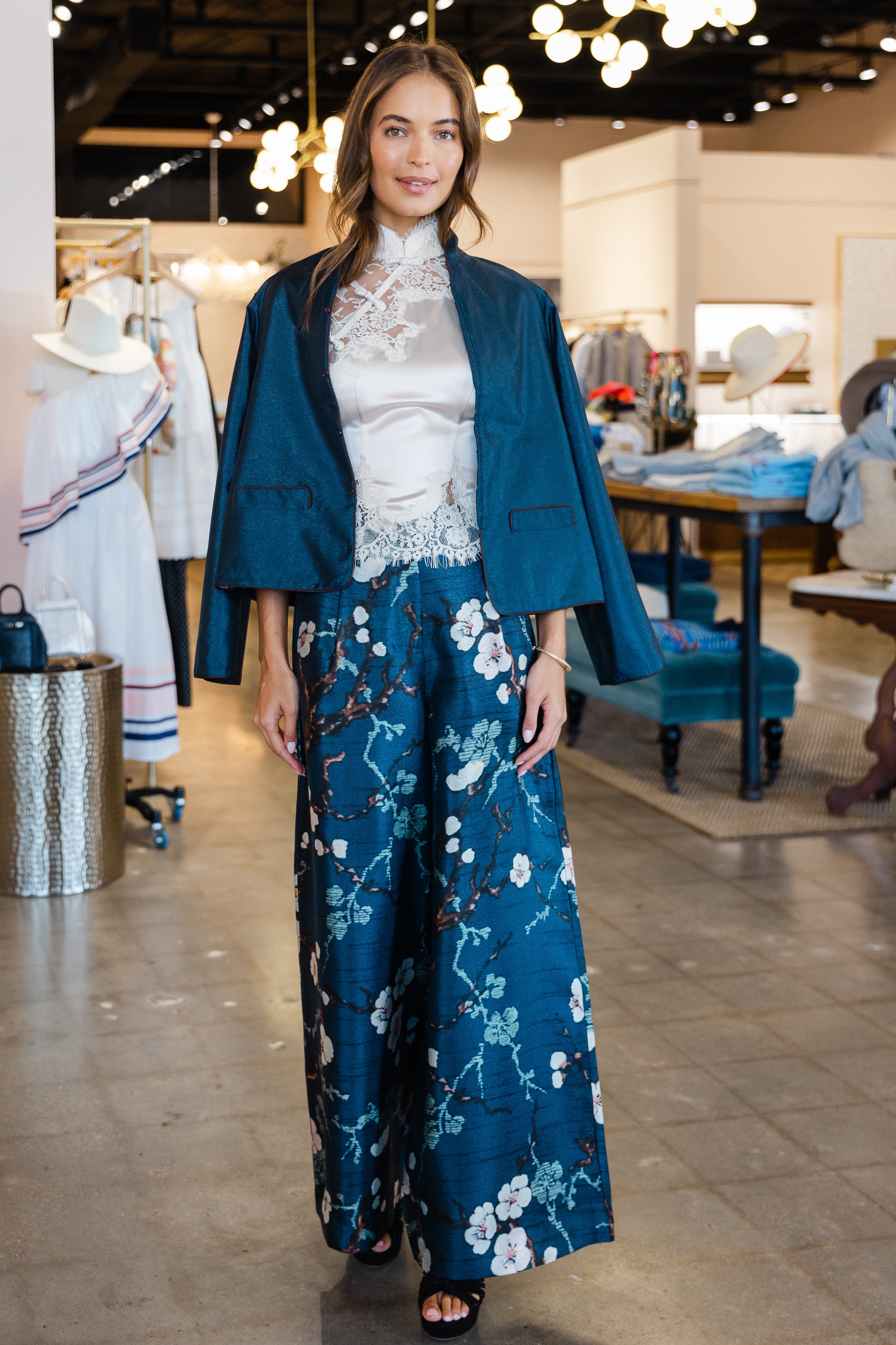 Print Pant - Teal