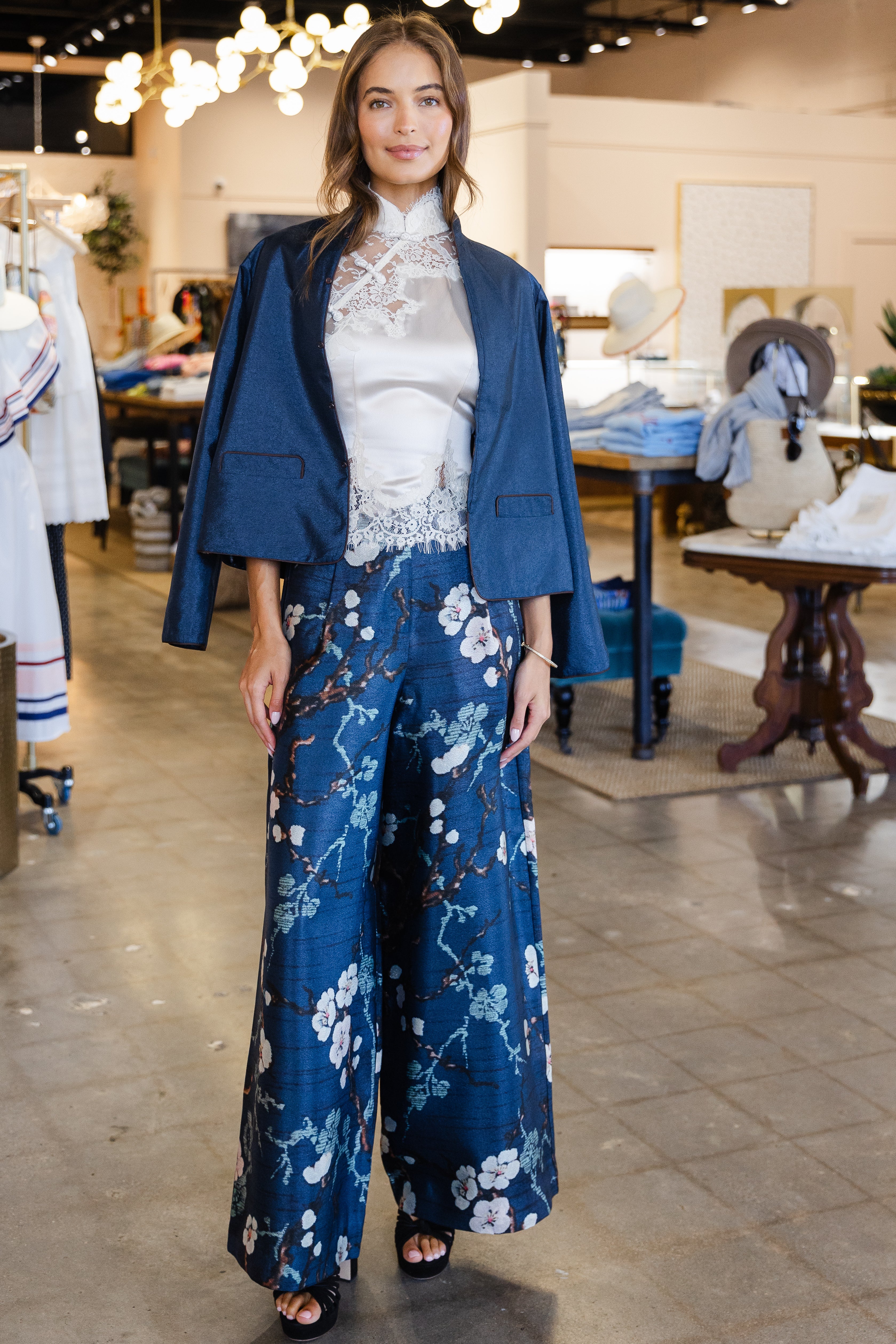 Print Pant - Teal