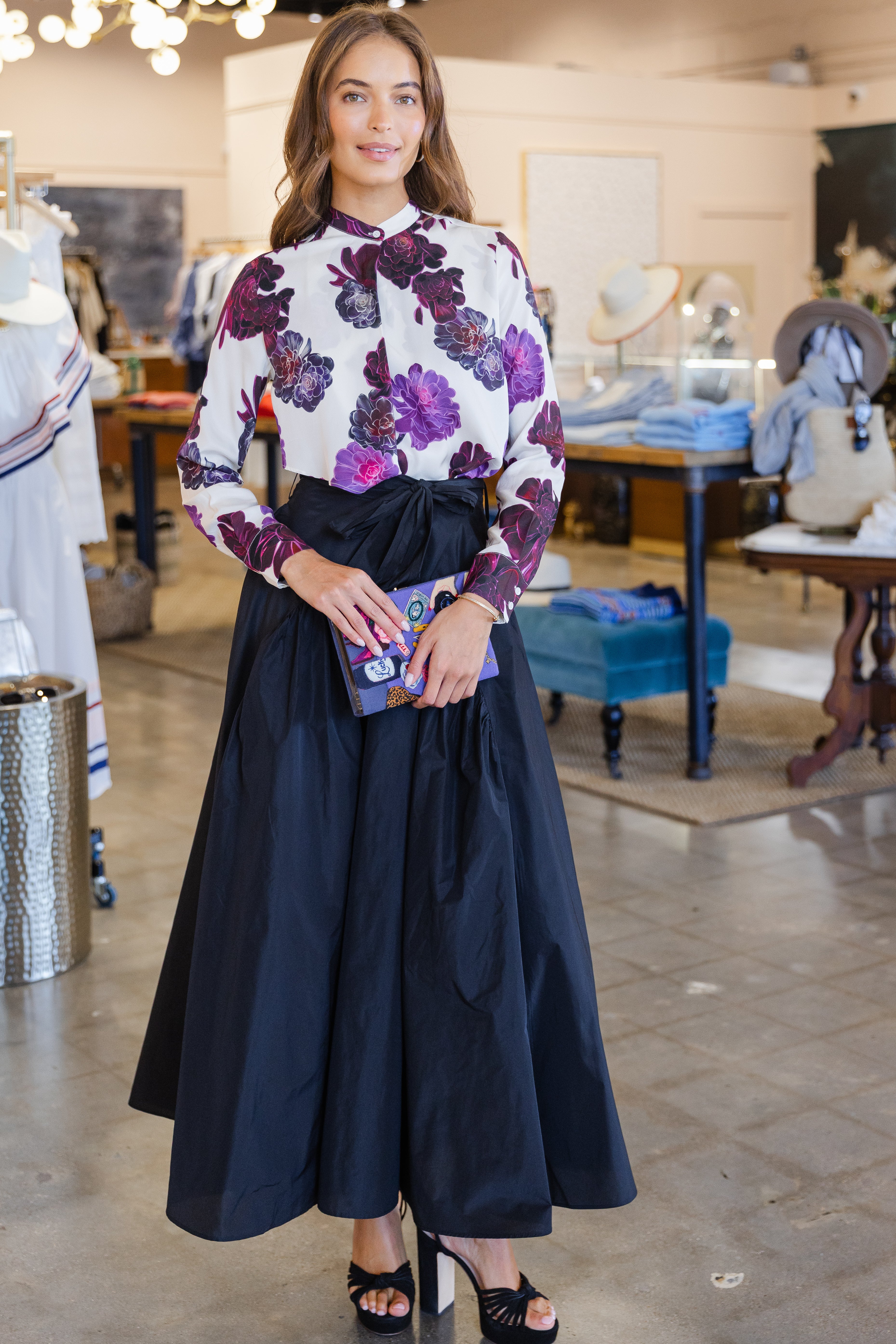 Taffeta Skirt - Black