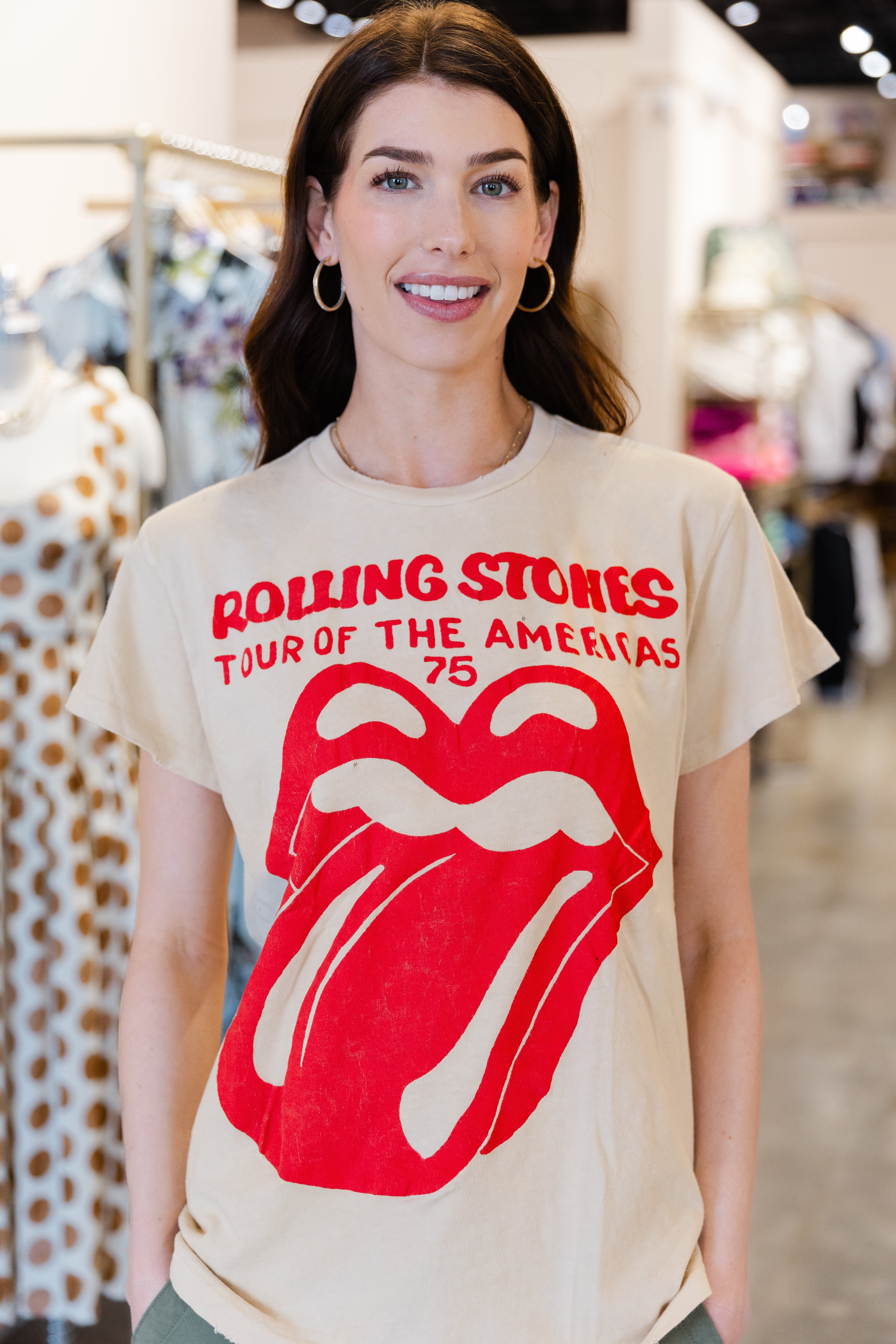 Rolling Stones Tee - Tea Stained