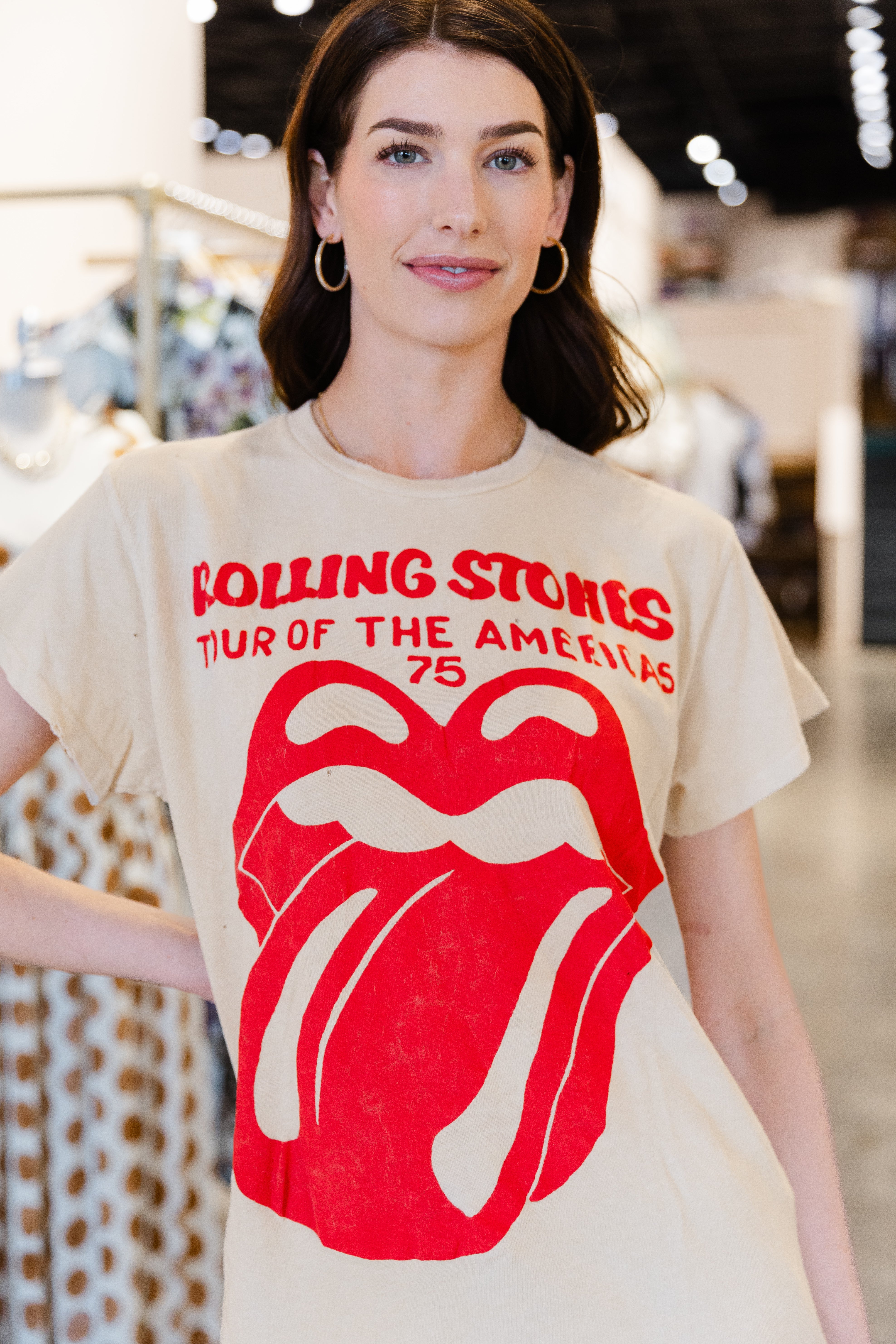 Rolling Stones Tee - Tea Stained