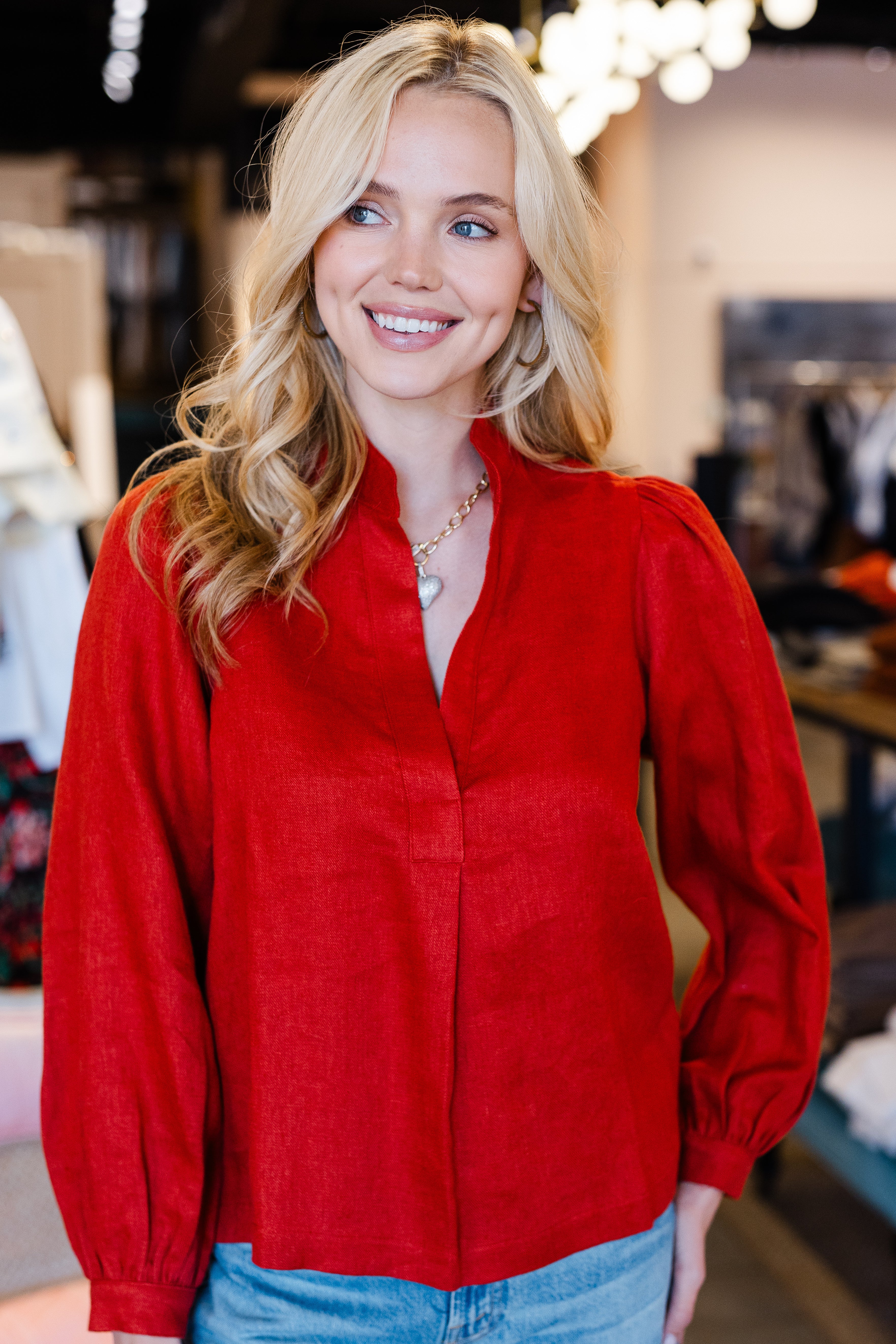 Laura Top - Pomegranate