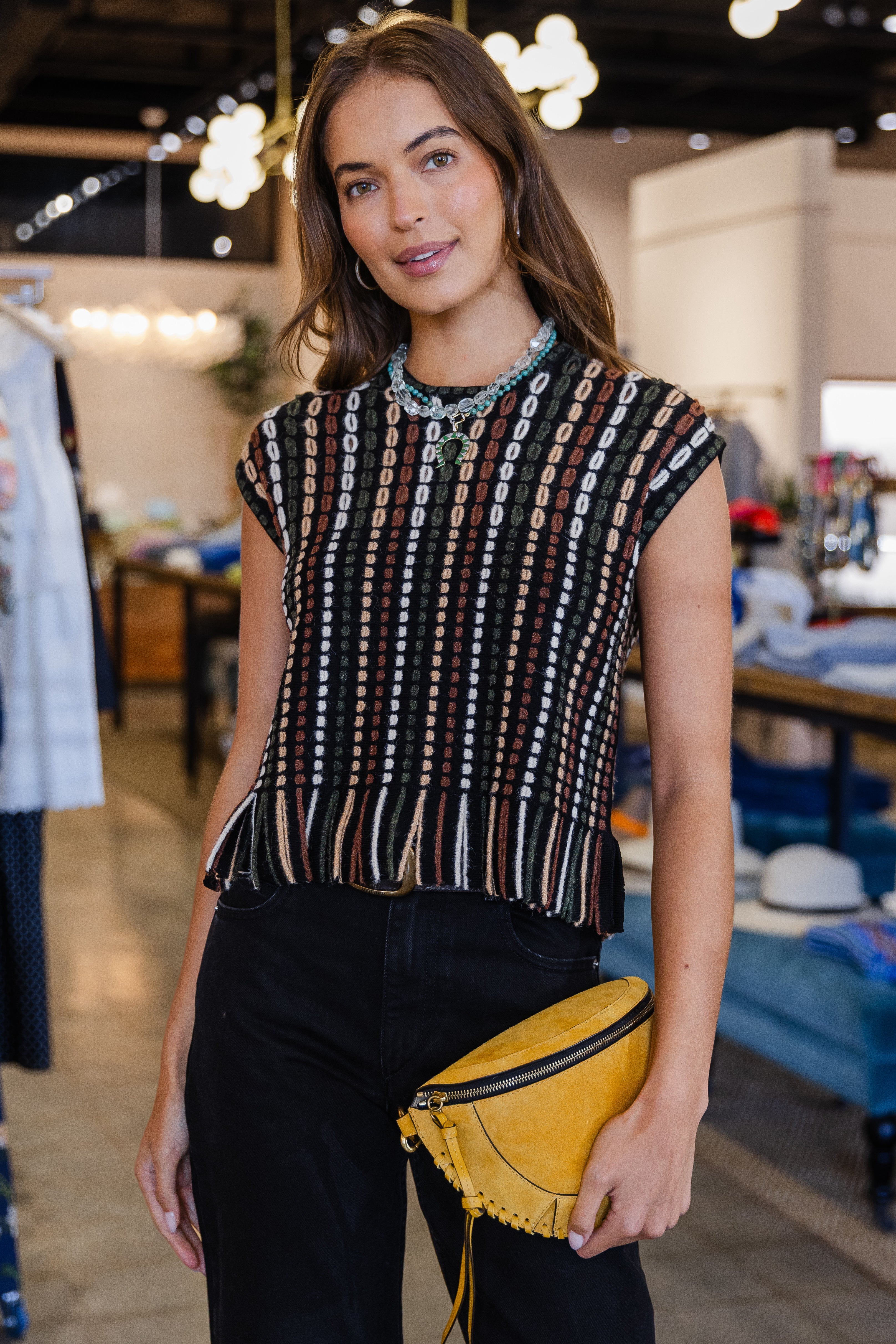 Natia SS Knit Top - Noctis