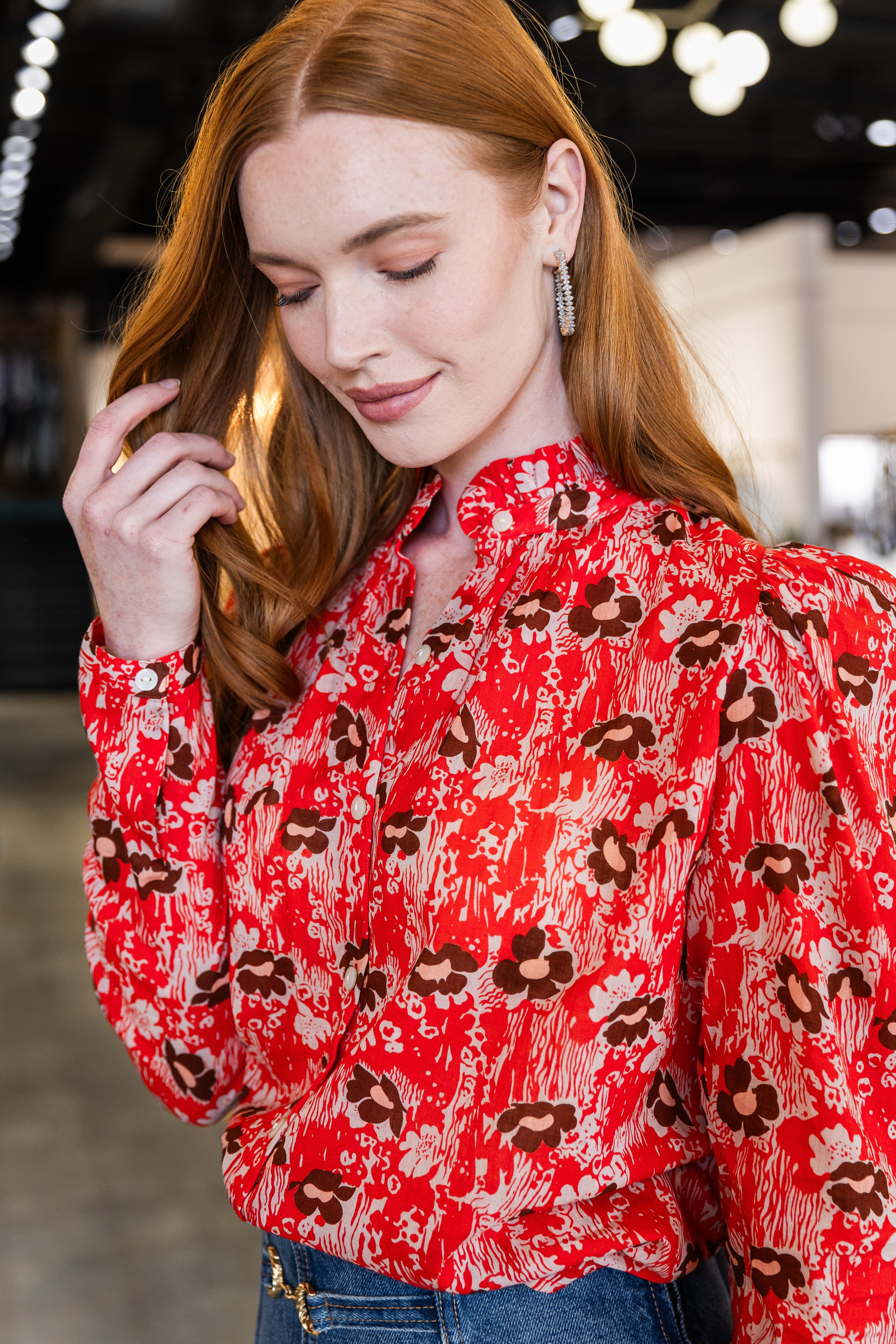 Artemis Rougewood Shirt - Medium Red