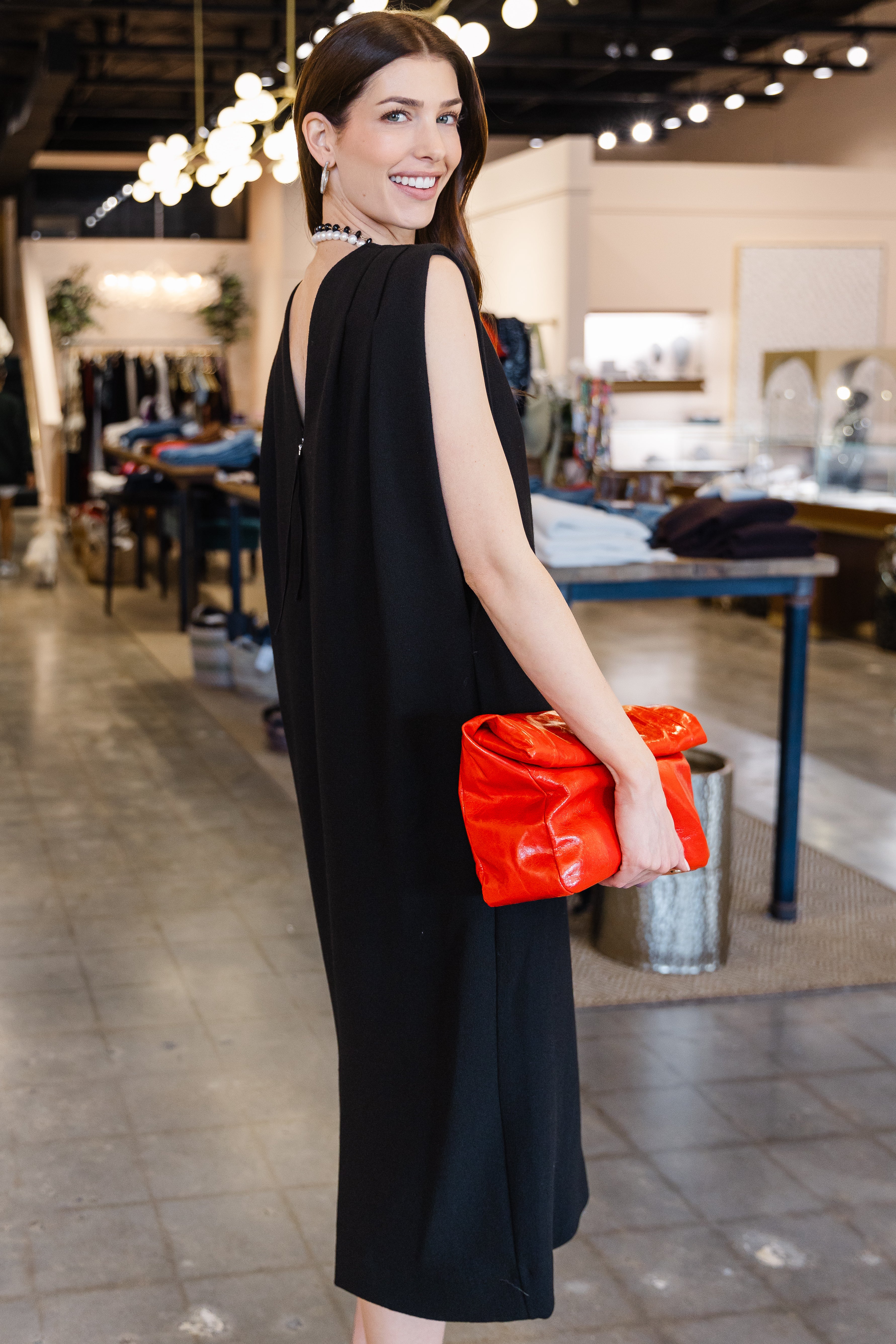 Heavy Georgette Dress - Jet Black