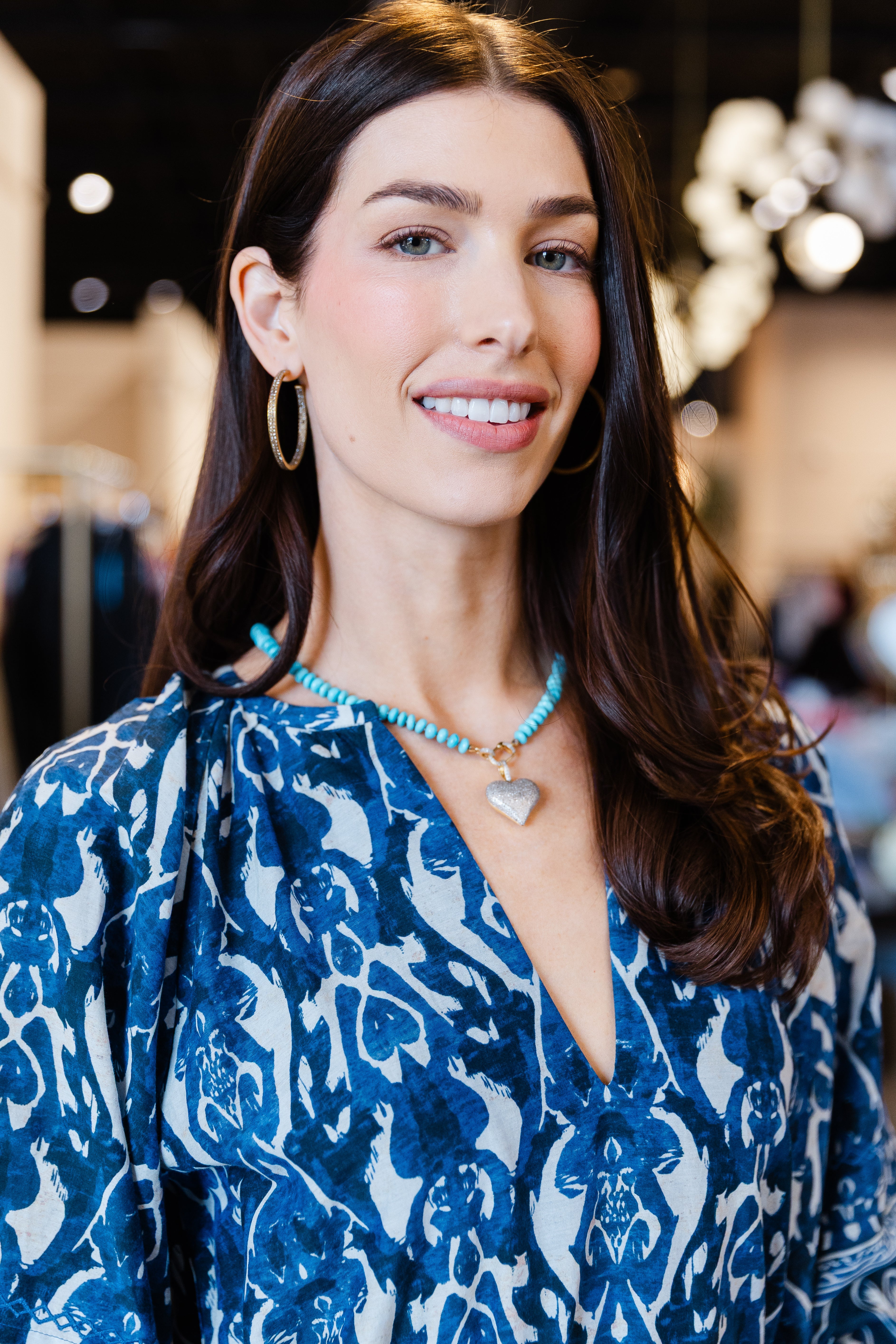 19.5" Turquoise Necklace (y10880B)