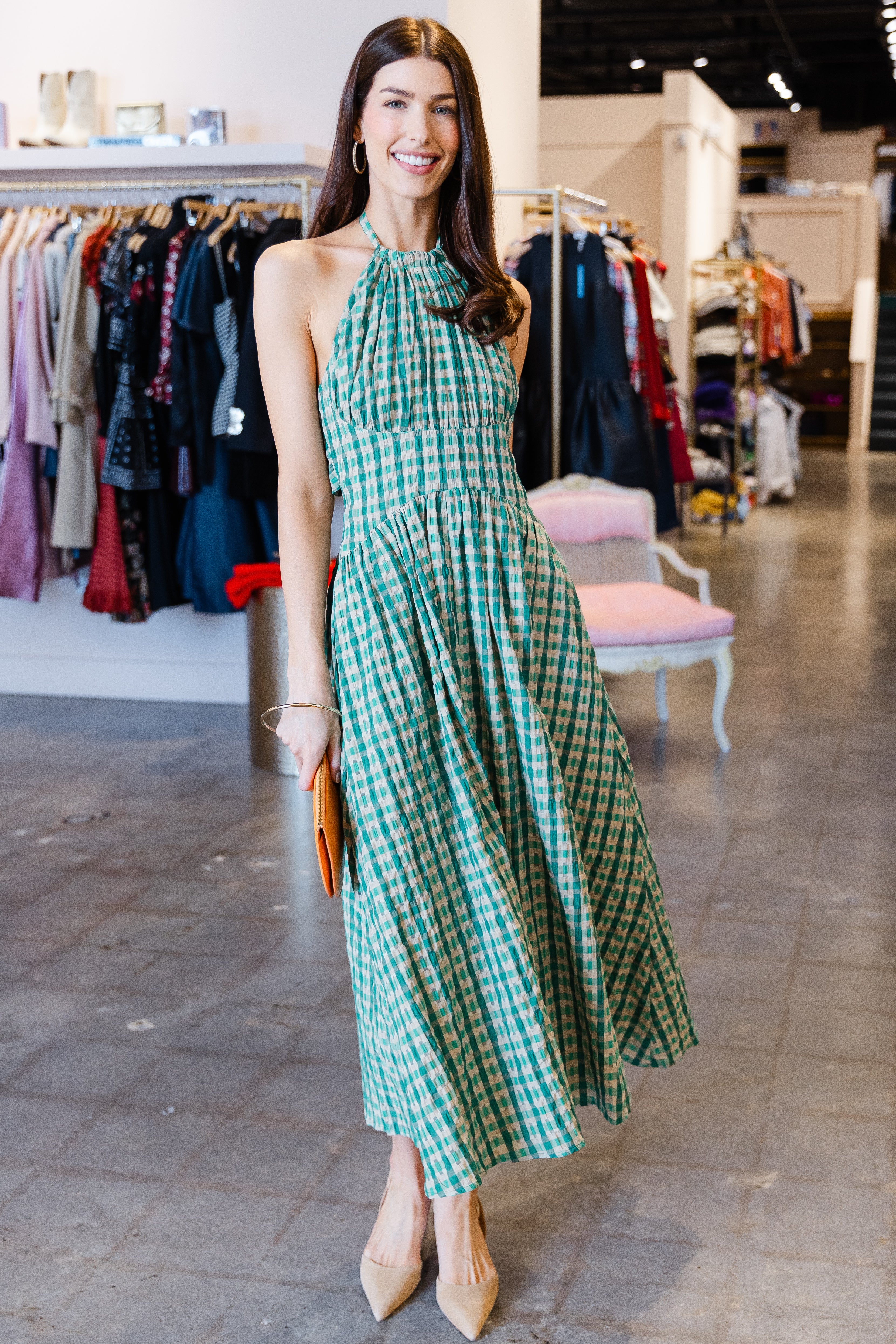 Halter In The Name Of Love - Green Check