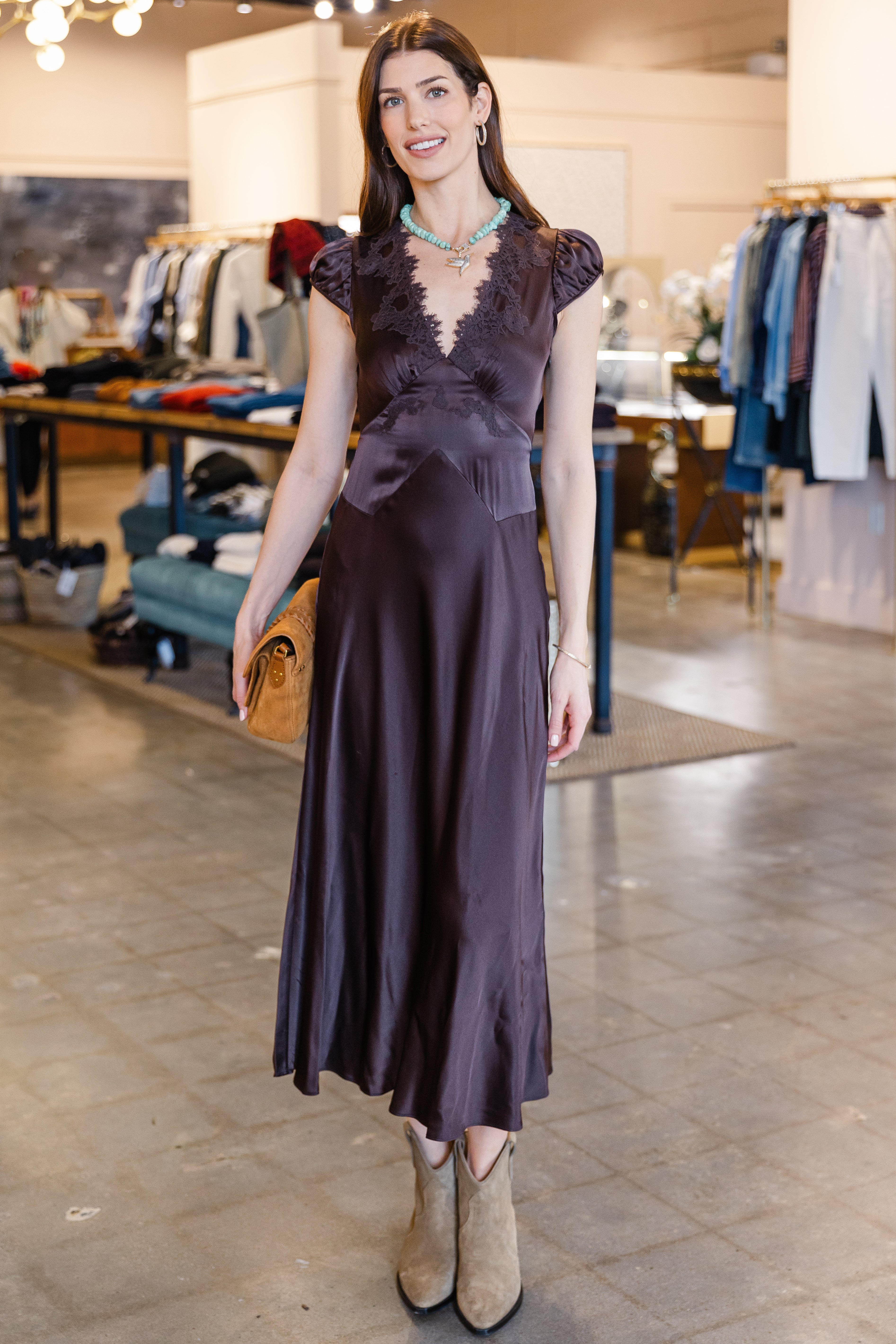 Coraline Dress - Equestrian Brown