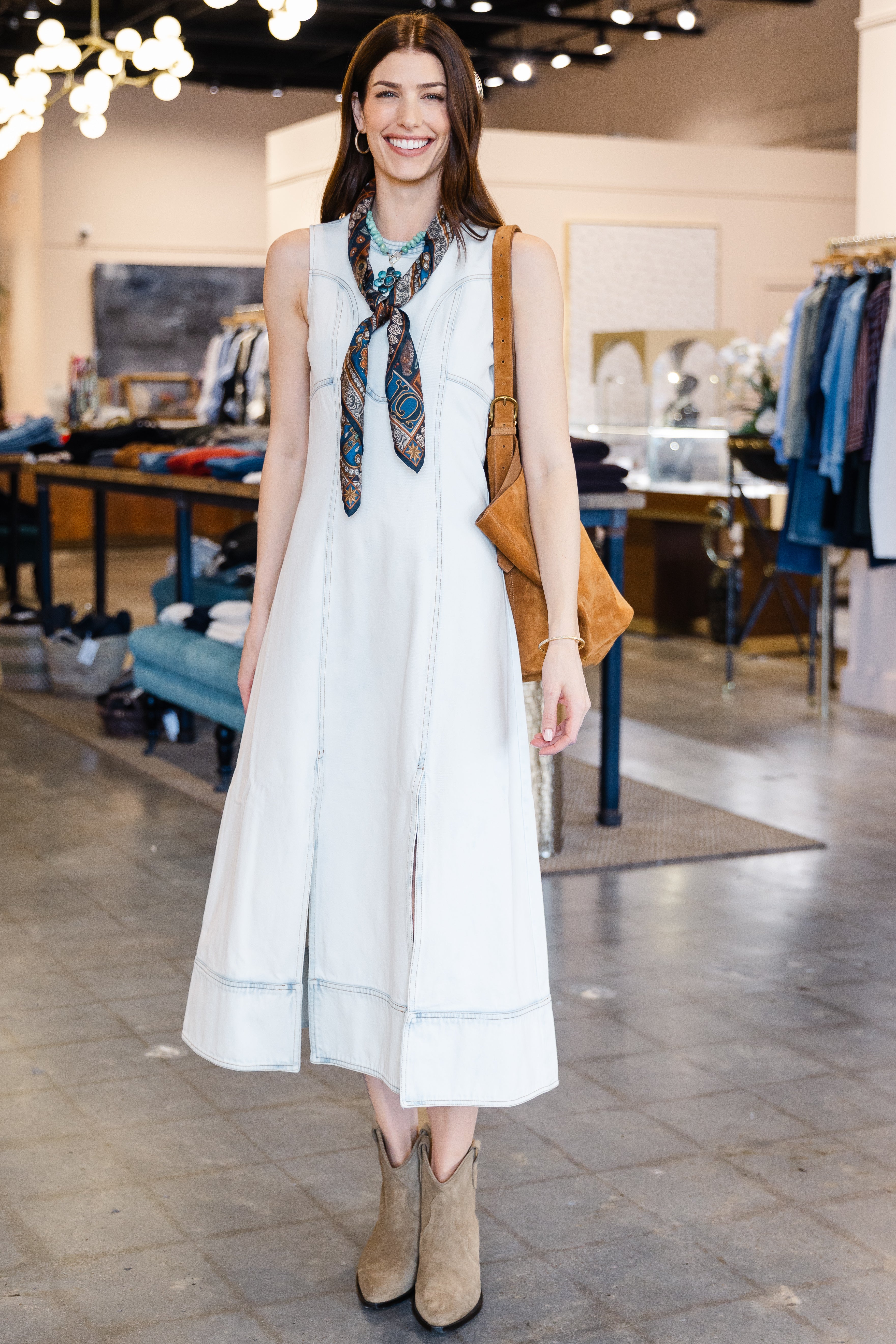 Sedona Dress - Washed Blue